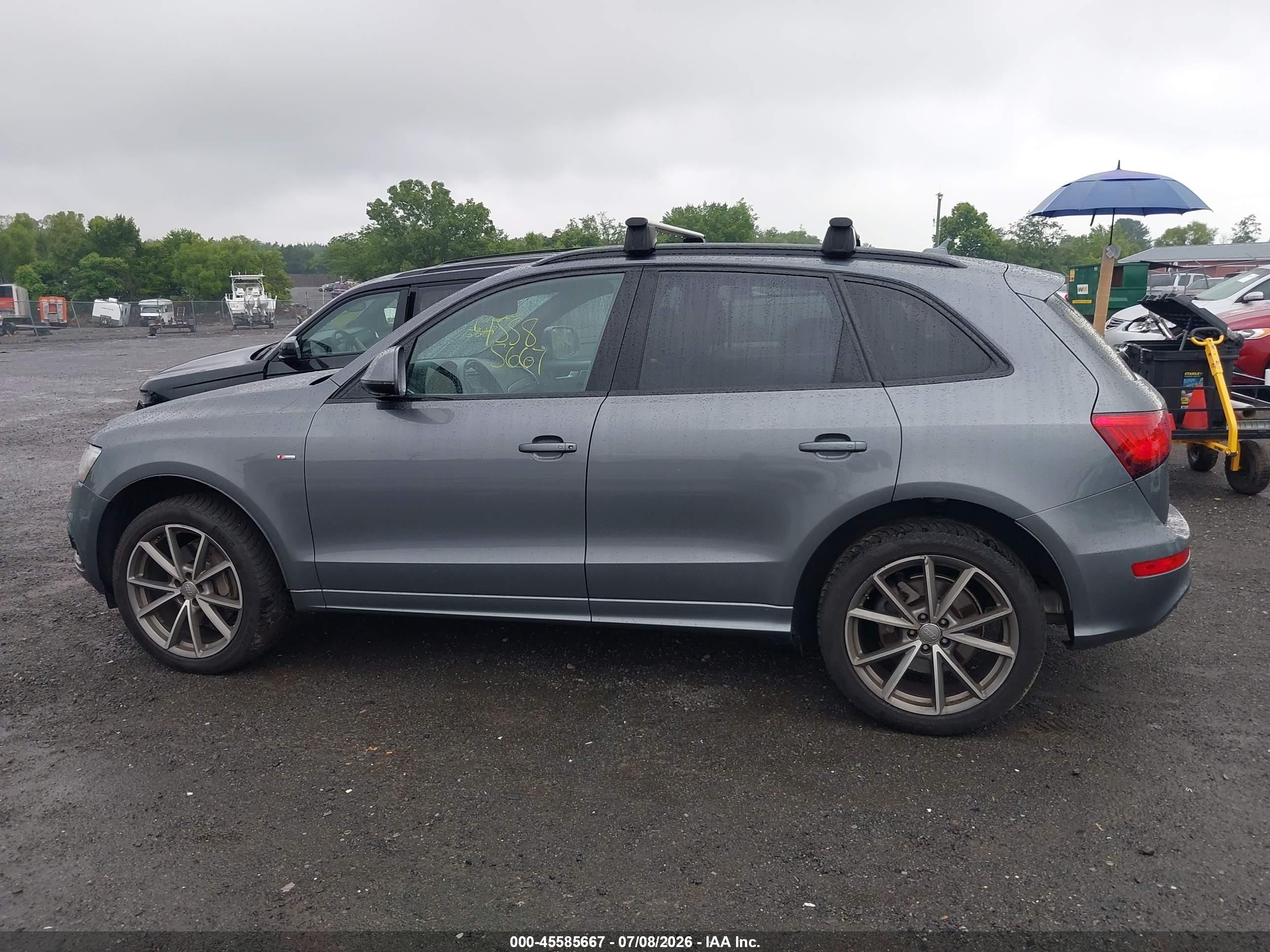 2015 Audi Q5 3.0t Premium Plus Серый vin: WA1DGAFP7FA087061