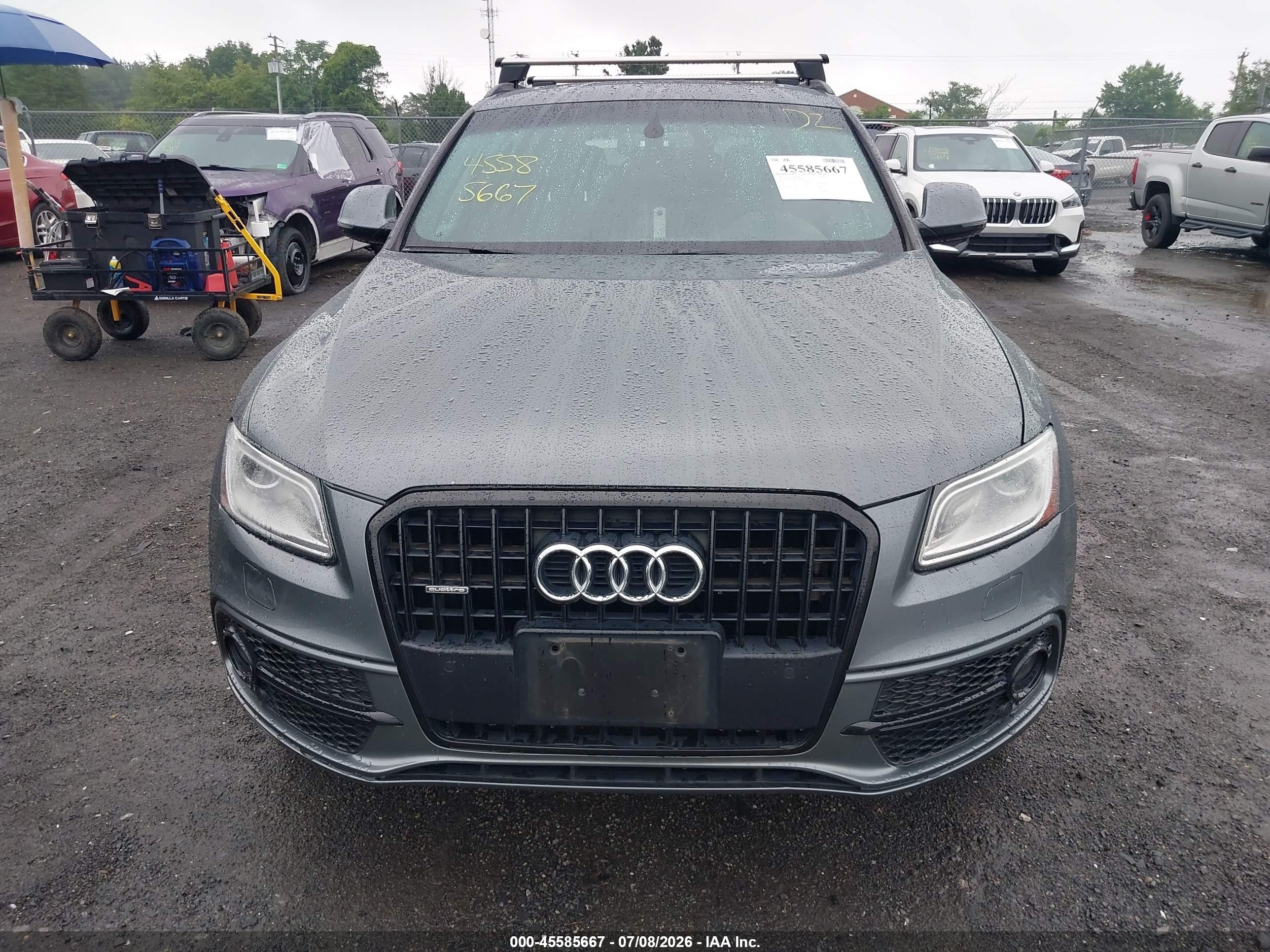 2015 Audi Q5 3.0t Premium Plus Серый vin: WA1DGAFP7FA087061