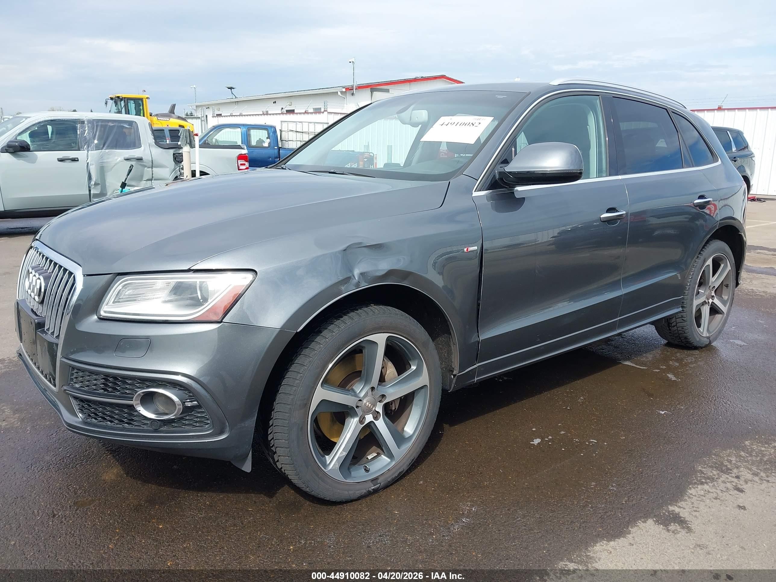2015 Audi Q5 3.0t Premium Plus Gray vin: WA1DGAFP7FA088341