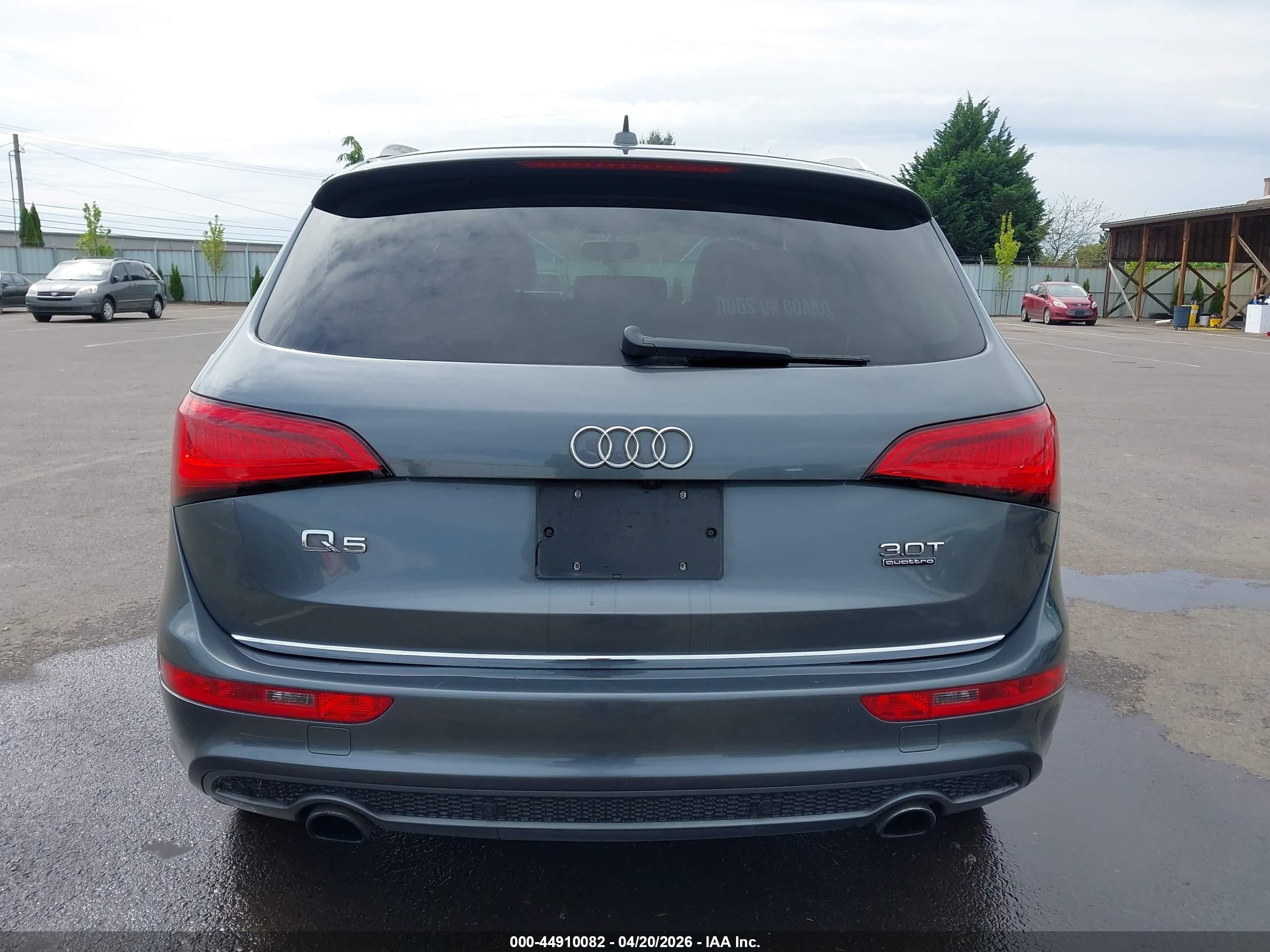 2015 Audi Q5 3.0t Premium Plus Gray vin: WA1DGAFP7FA088341