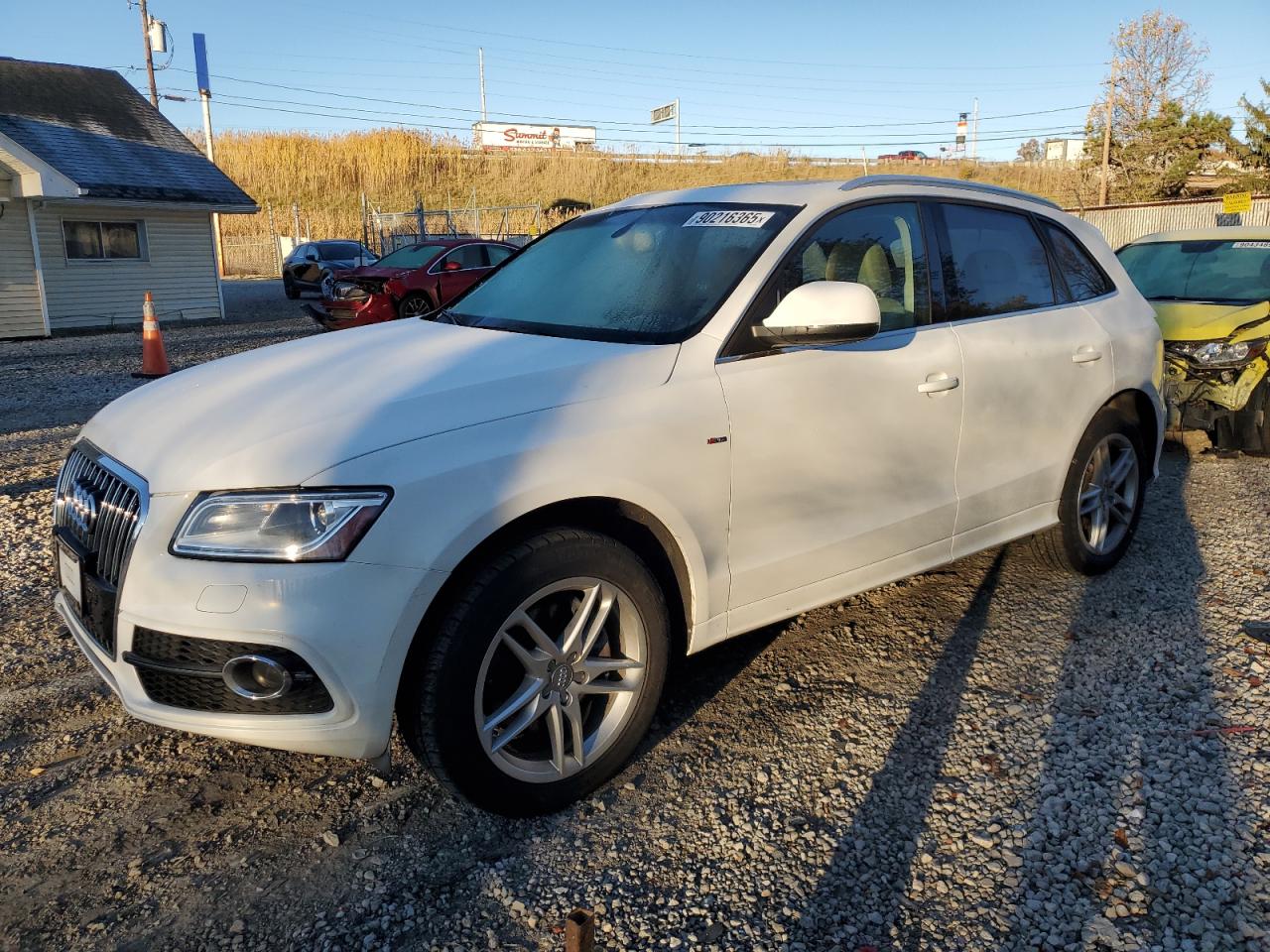 2013 Audi Q5 Premium Plus White vin: WA1DGAFP8DA047598