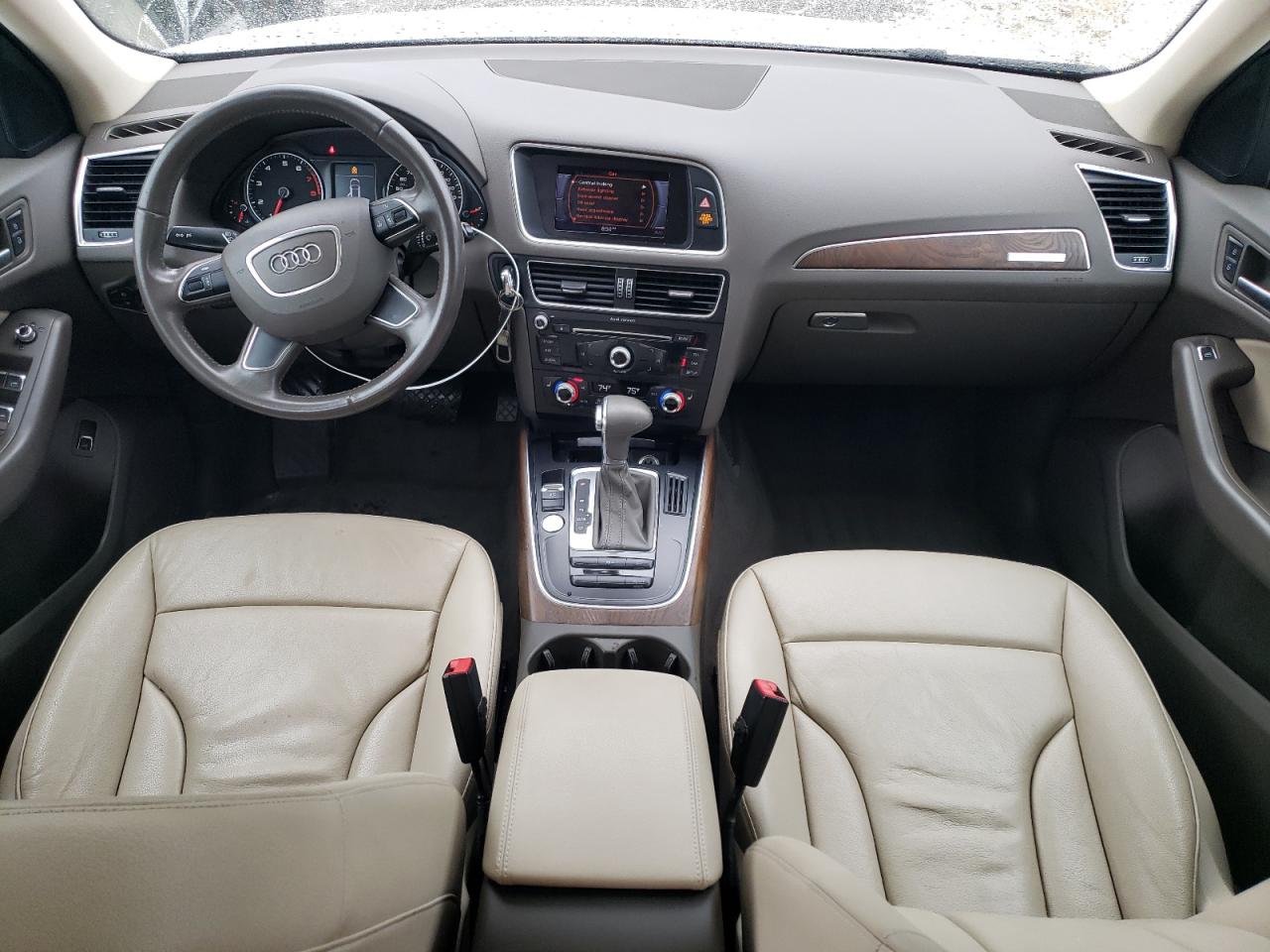 2013 Audi Q5 Premium Plus White vin: WA1DGAFP8DA047598