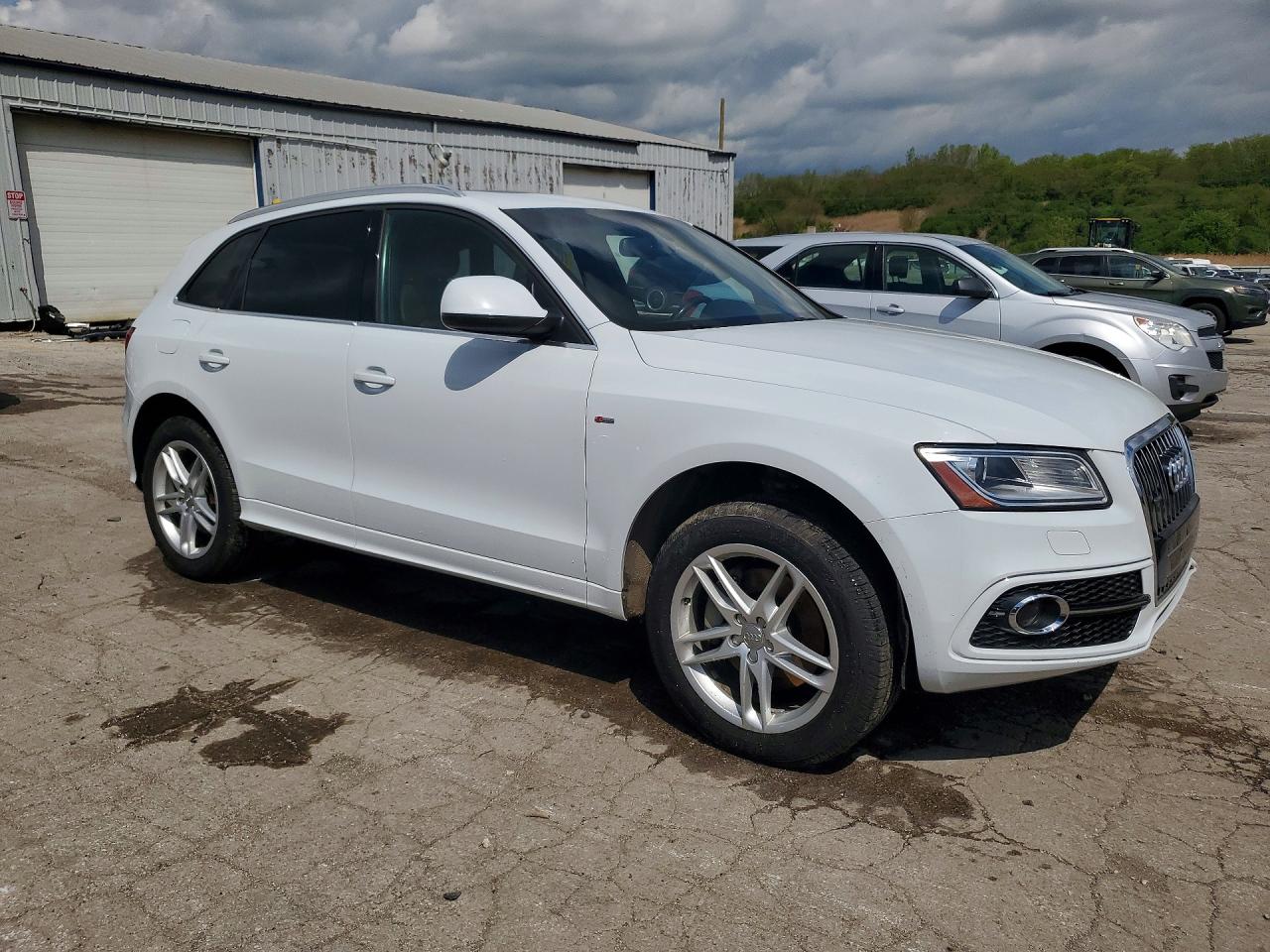2014 Audi Q5 Premium Plus White vin: WA1DGAFP8EA054715
