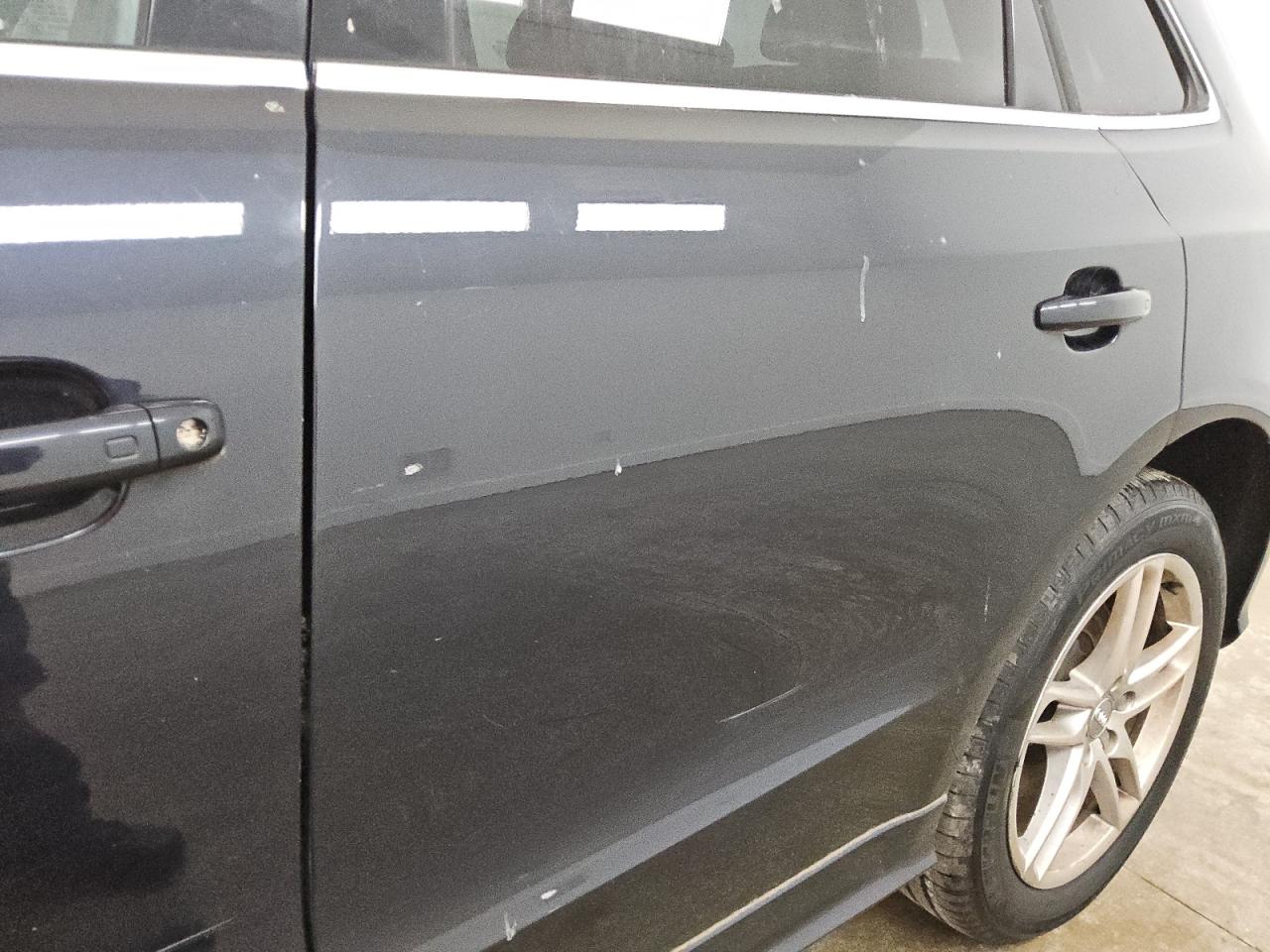2014 Audi Q5 Premium Plus Blue vin: WA1DGAFP8EA062071 Damage: Left Rear Door, Heavy Scratch, 7 To 8 Inches