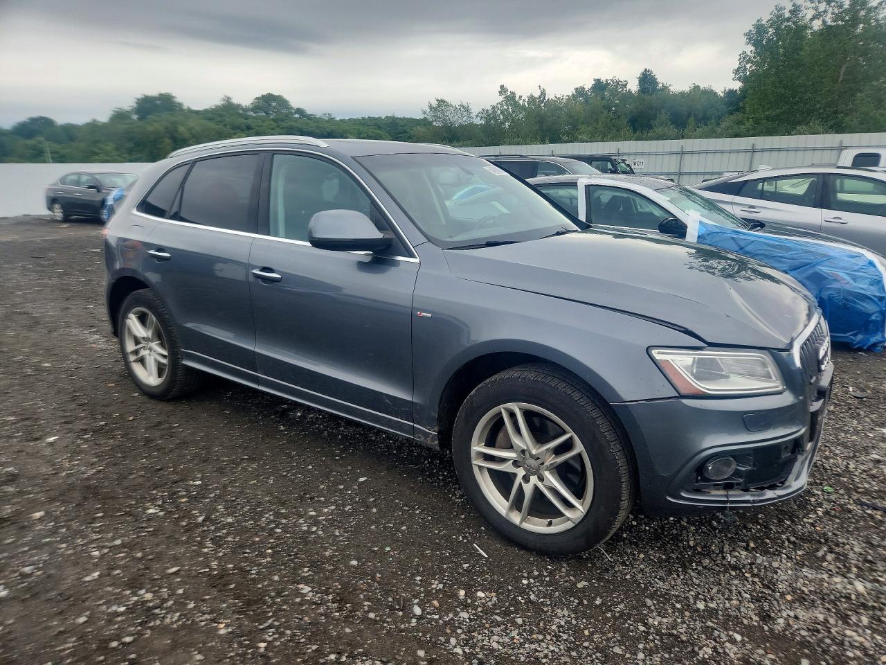 2015 Audi Q5 Premium Plus Gray vin: WA1DGAFP8FA041058