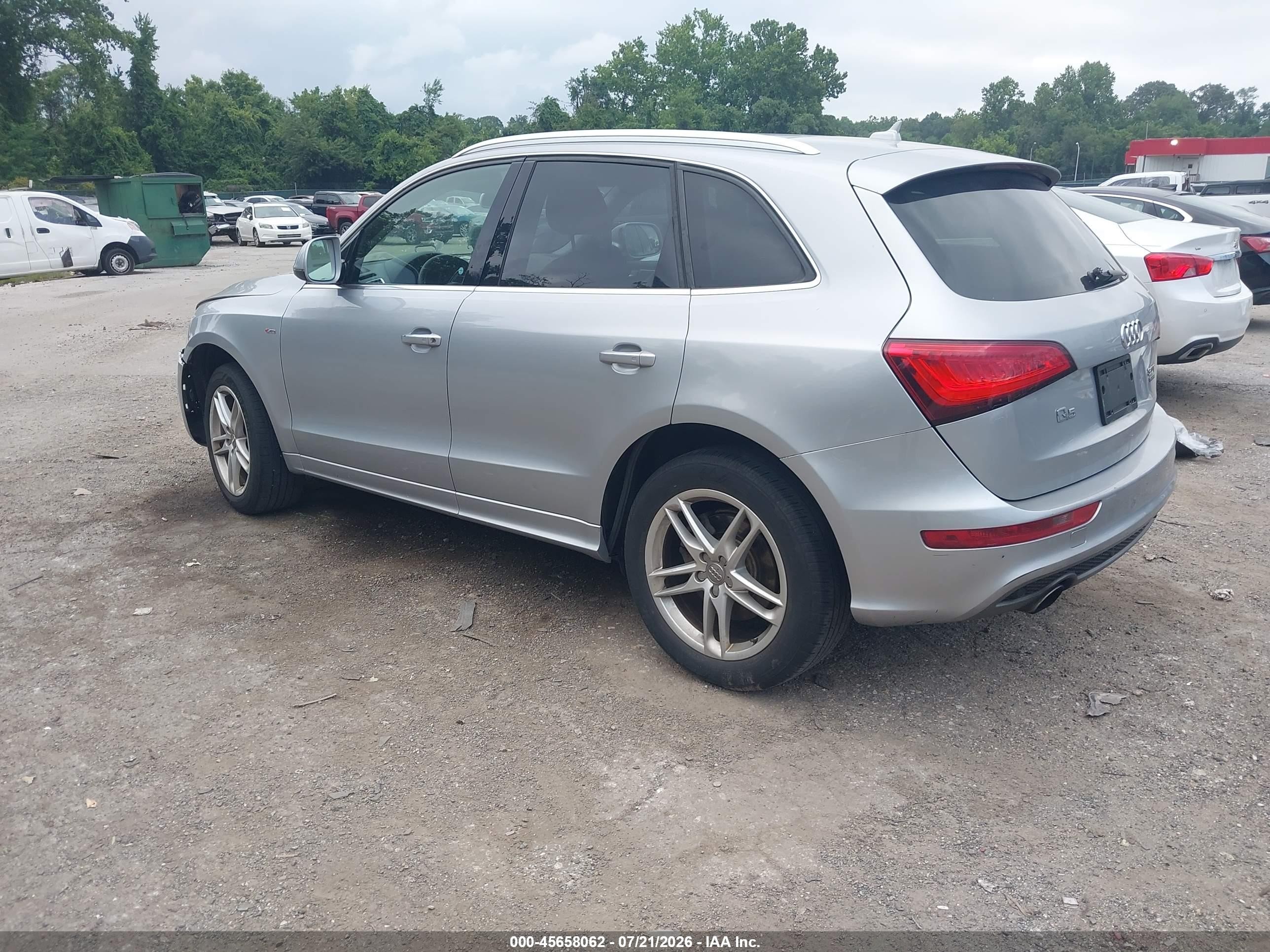 2015 Audi Q5 3.0t Premium Plus Silver vin: WA1DGAFP8FA102408