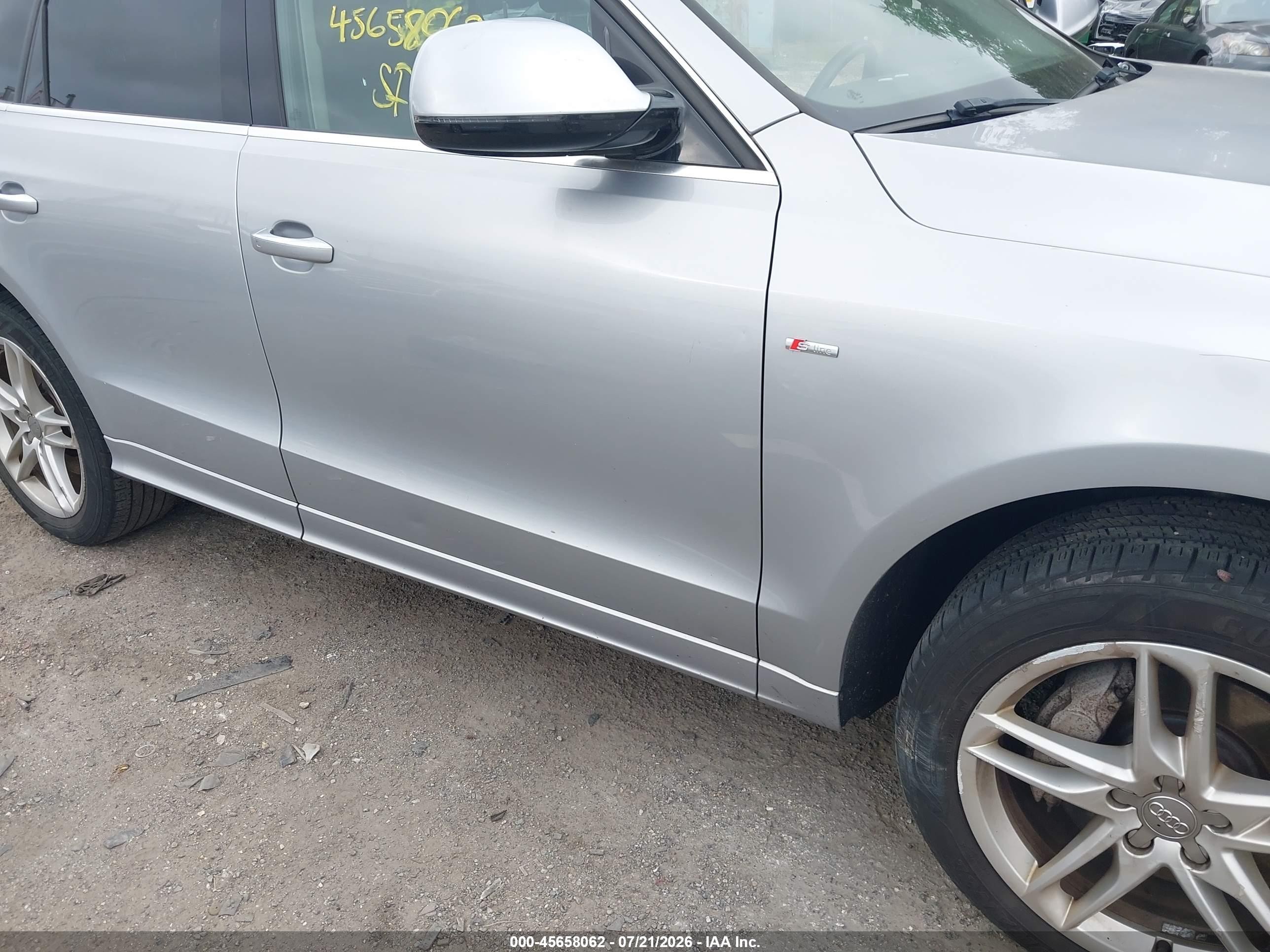 2015 Audi Q5 3.0t Premium Plus Silver vin: WA1DGAFP8FA102408