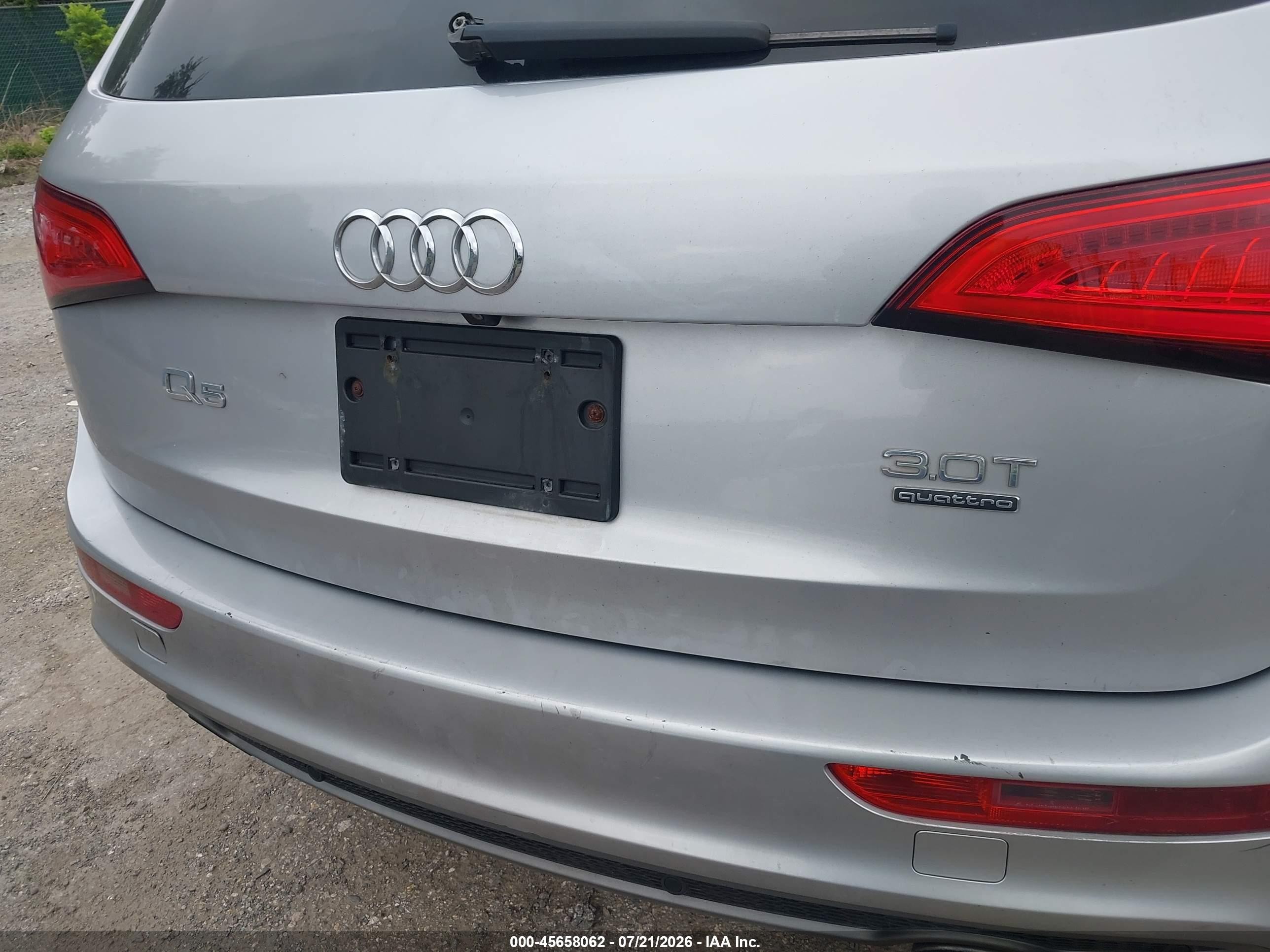 2015 Audi Q5 3.0t Premium Plus Silver vin: WA1DGAFP8FA102408