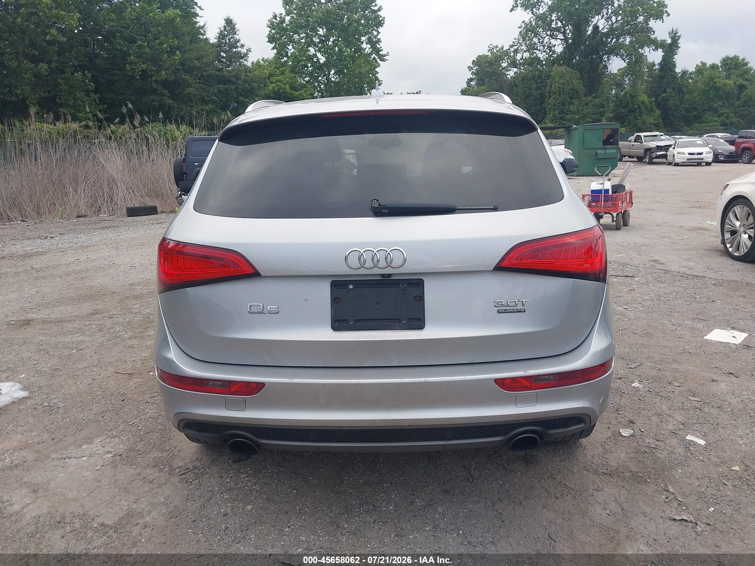 2015 Audi Q5 3.0t Premium Plus Silver vin: WA1DGAFP8FA102408