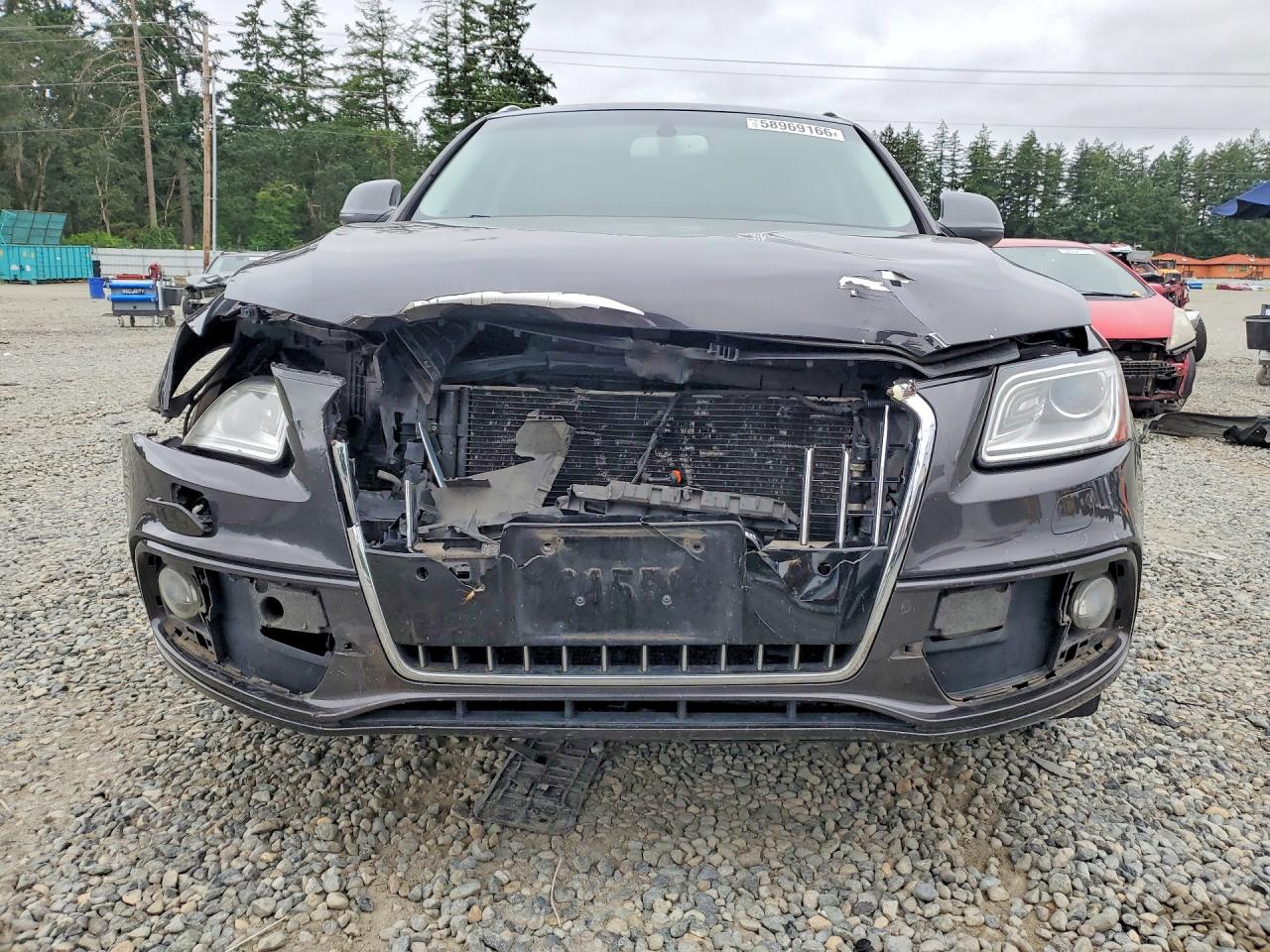 2014 Audi Q5 Premium Plus Gray vin: WA1DGAFP9EA054822