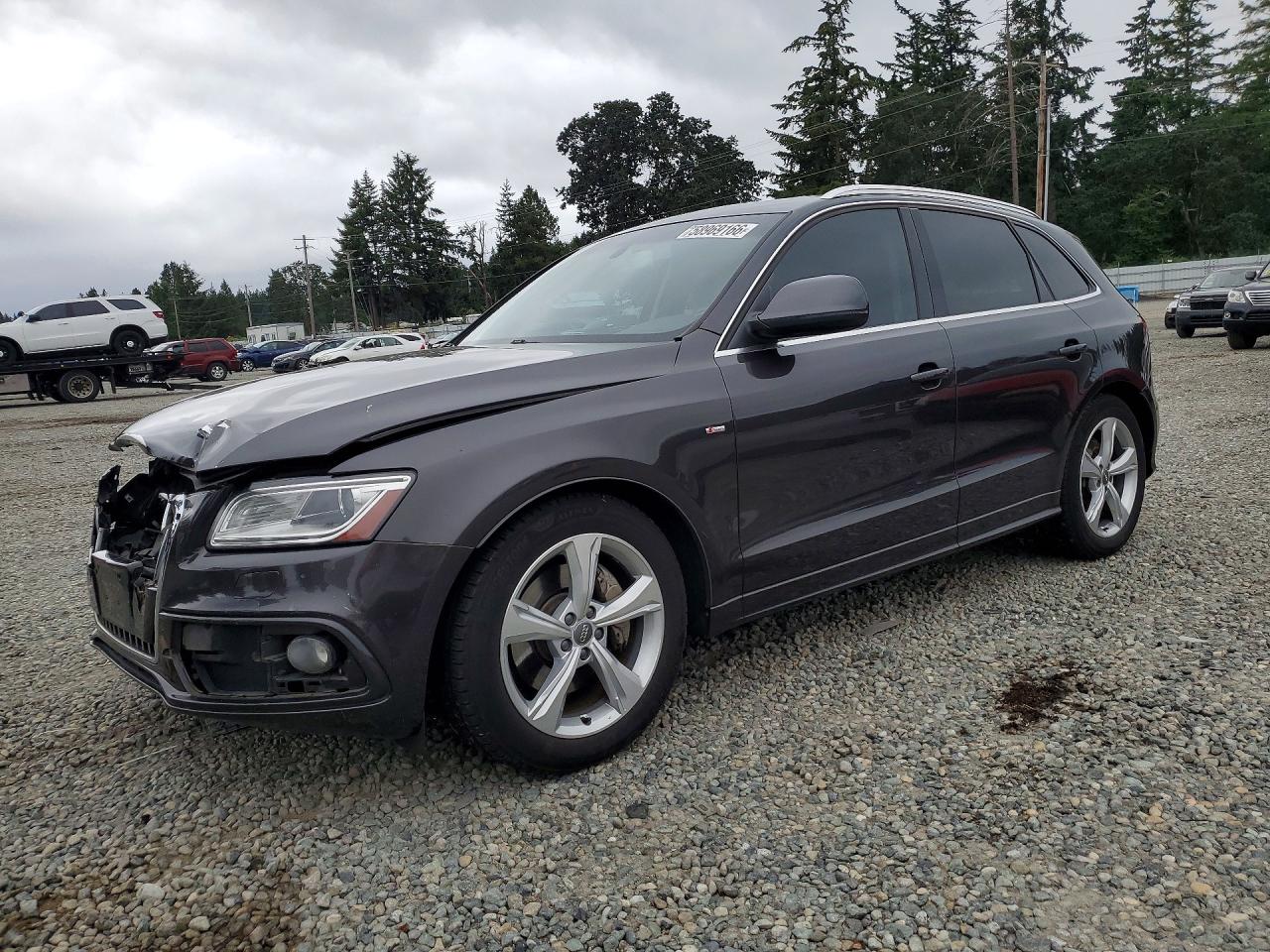 2014 Audi Q5 Premium Plus Gray vin: WA1DGAFP9EA054822
