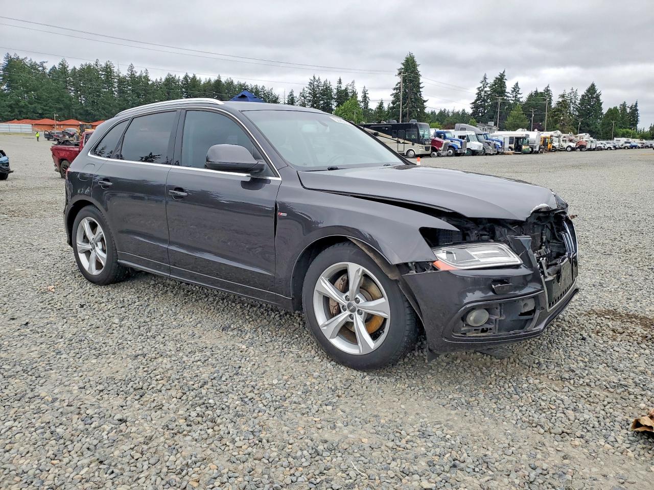 2014 Audi Q5 Premium Plus Gray vin: WA1DGAFP9EA054822