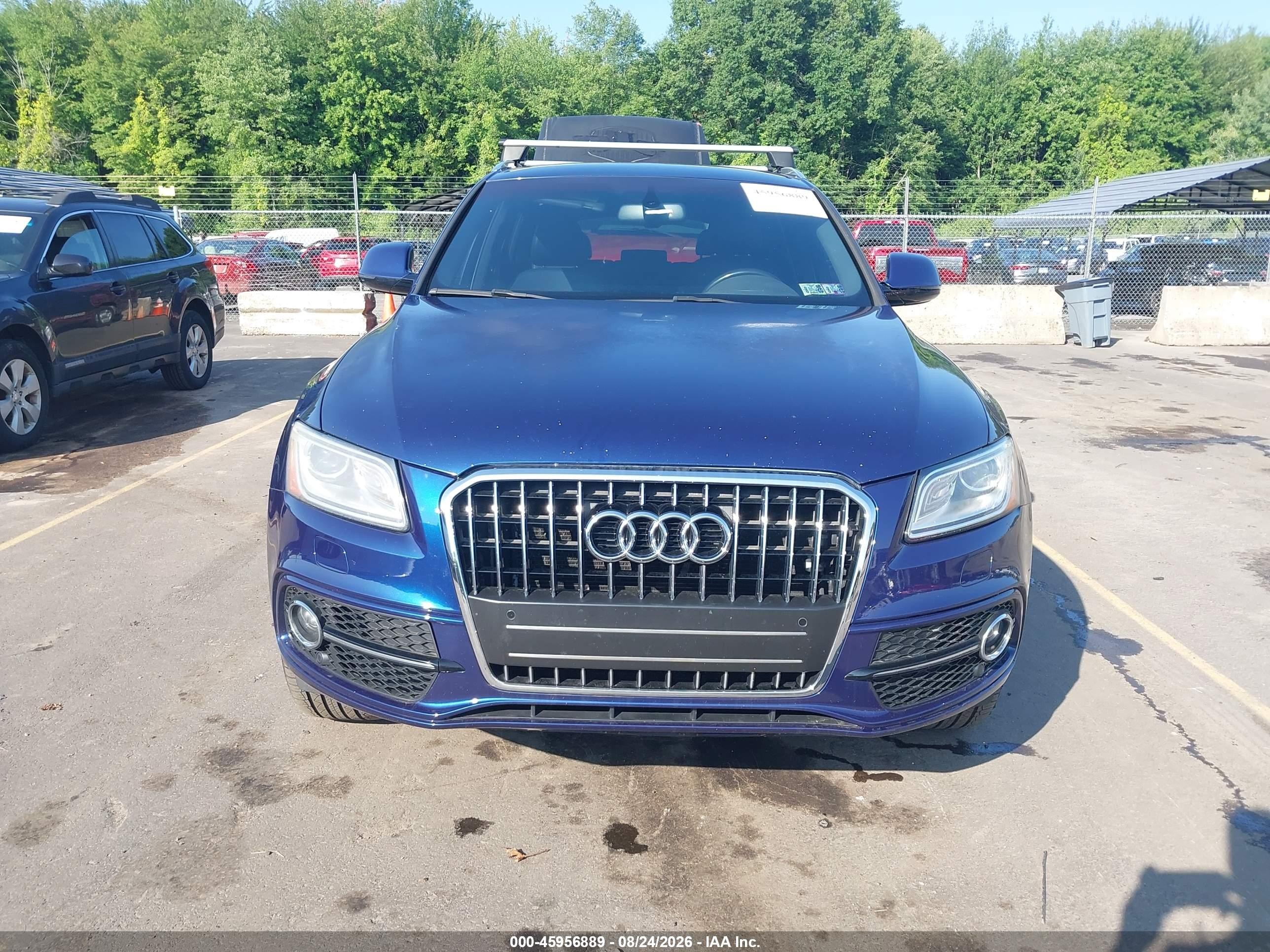 2015 Audi Q5 3.0t Premium Plus Синий vin: WA1DGAFP9FA072691