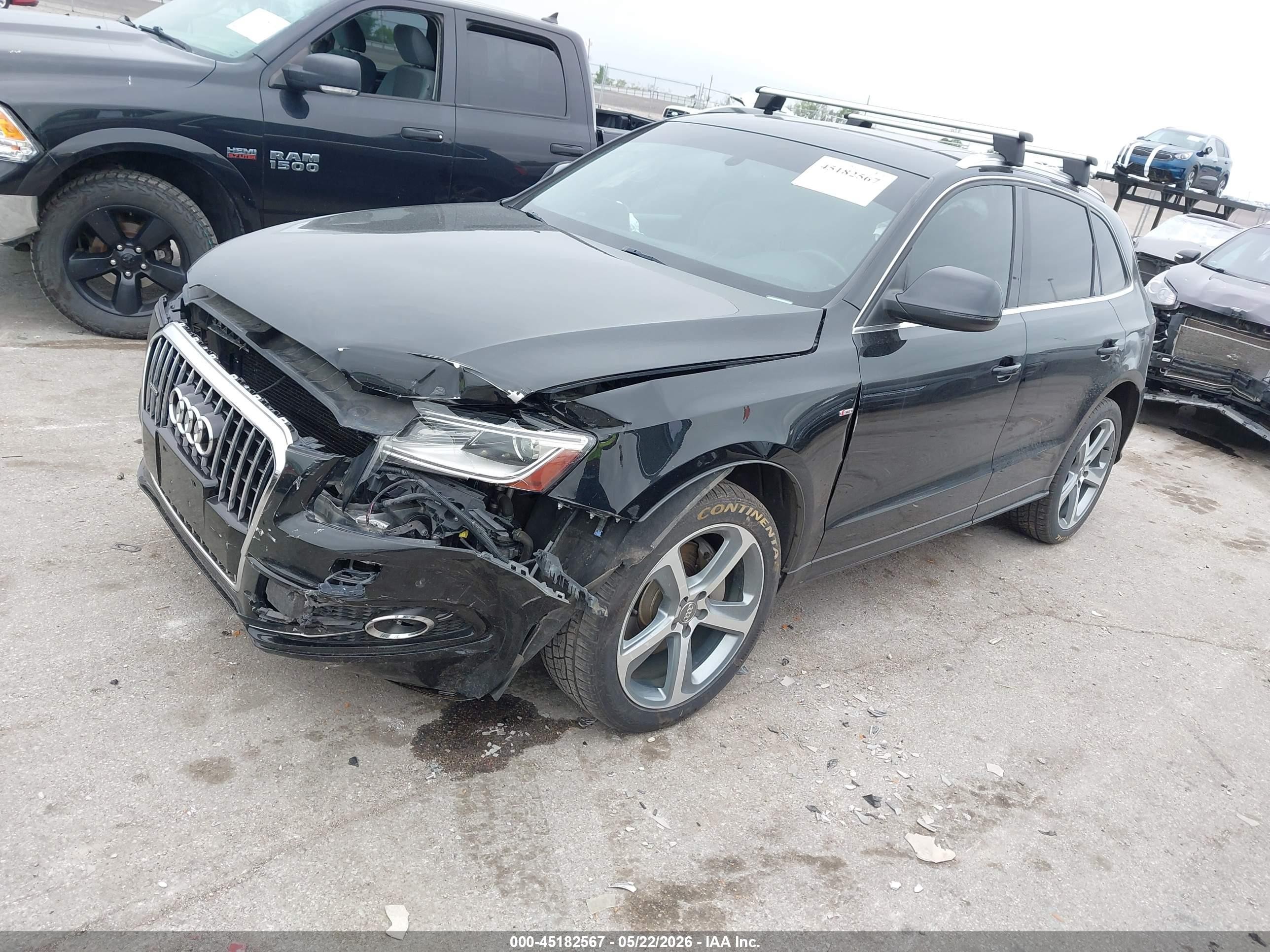 2013 Audi Q5 3.0t Premium Plus Black vin: WA1DGAFPXDA052091