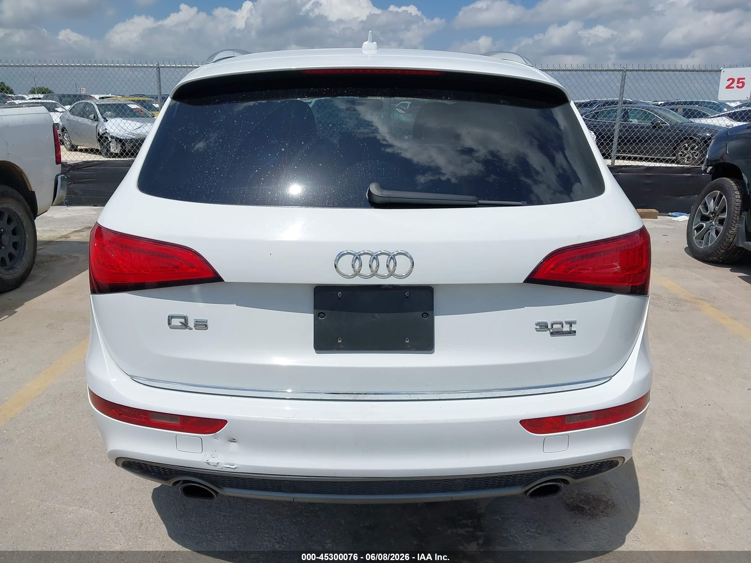 2015 Audi Q5 3.0t Premium Plus White vin: WA1DGAFPXFA020017
