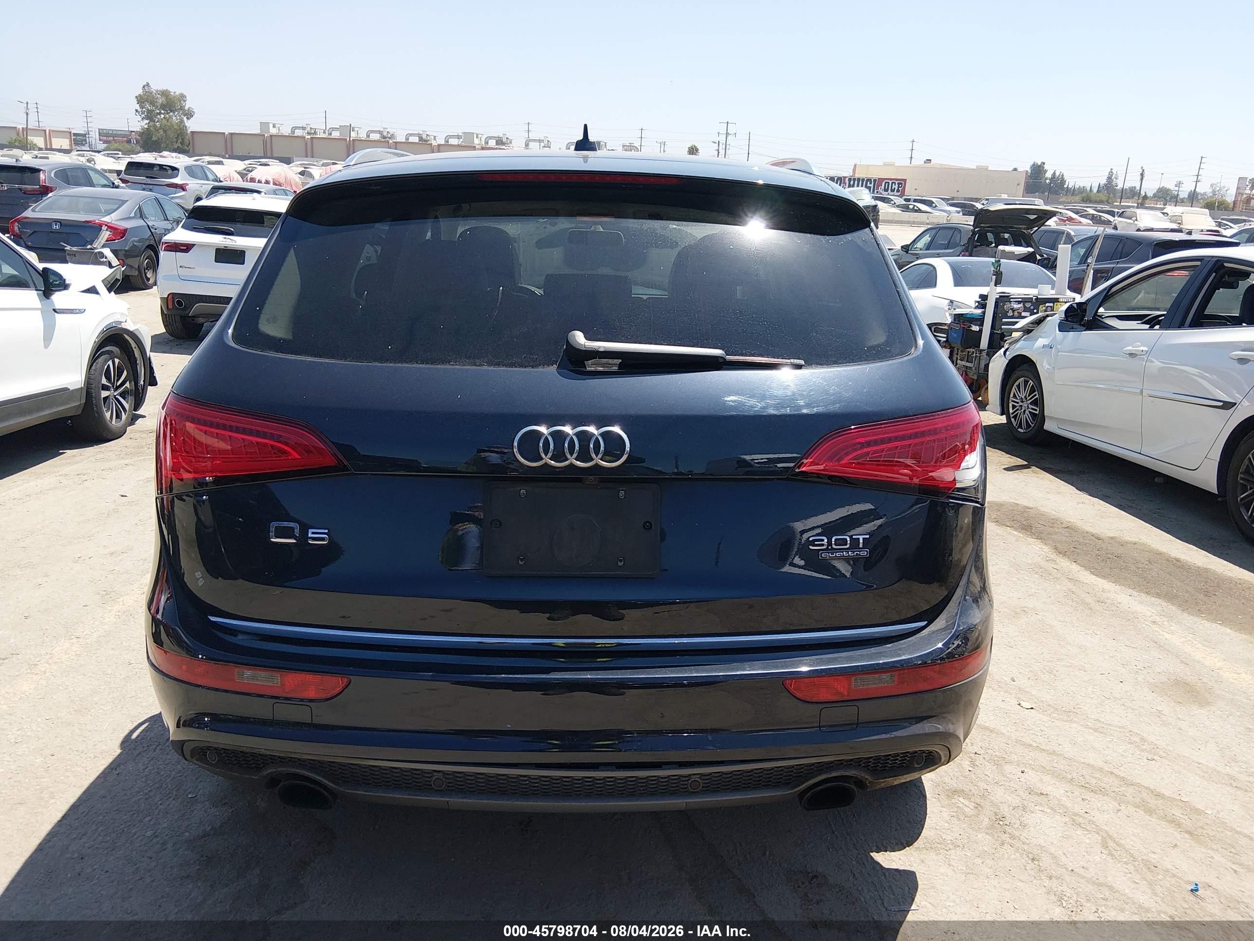2015 Audi Q5 3.0t Premium Plus Black vin: WA1DGAFPXFA085157