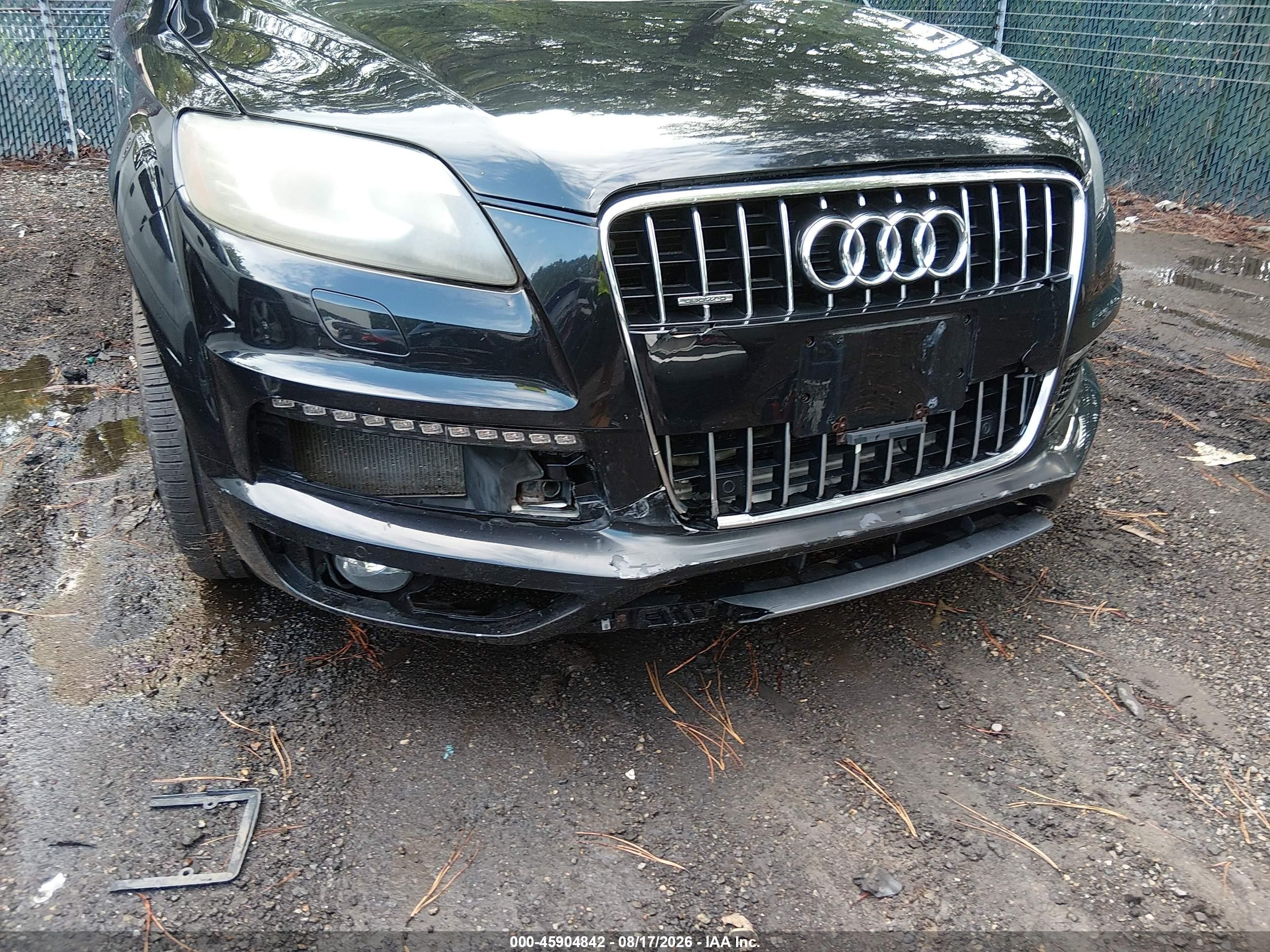 2011 Audi Q7 3.0t S Line Prestige Black vin: WA1DGBFE0BD003224