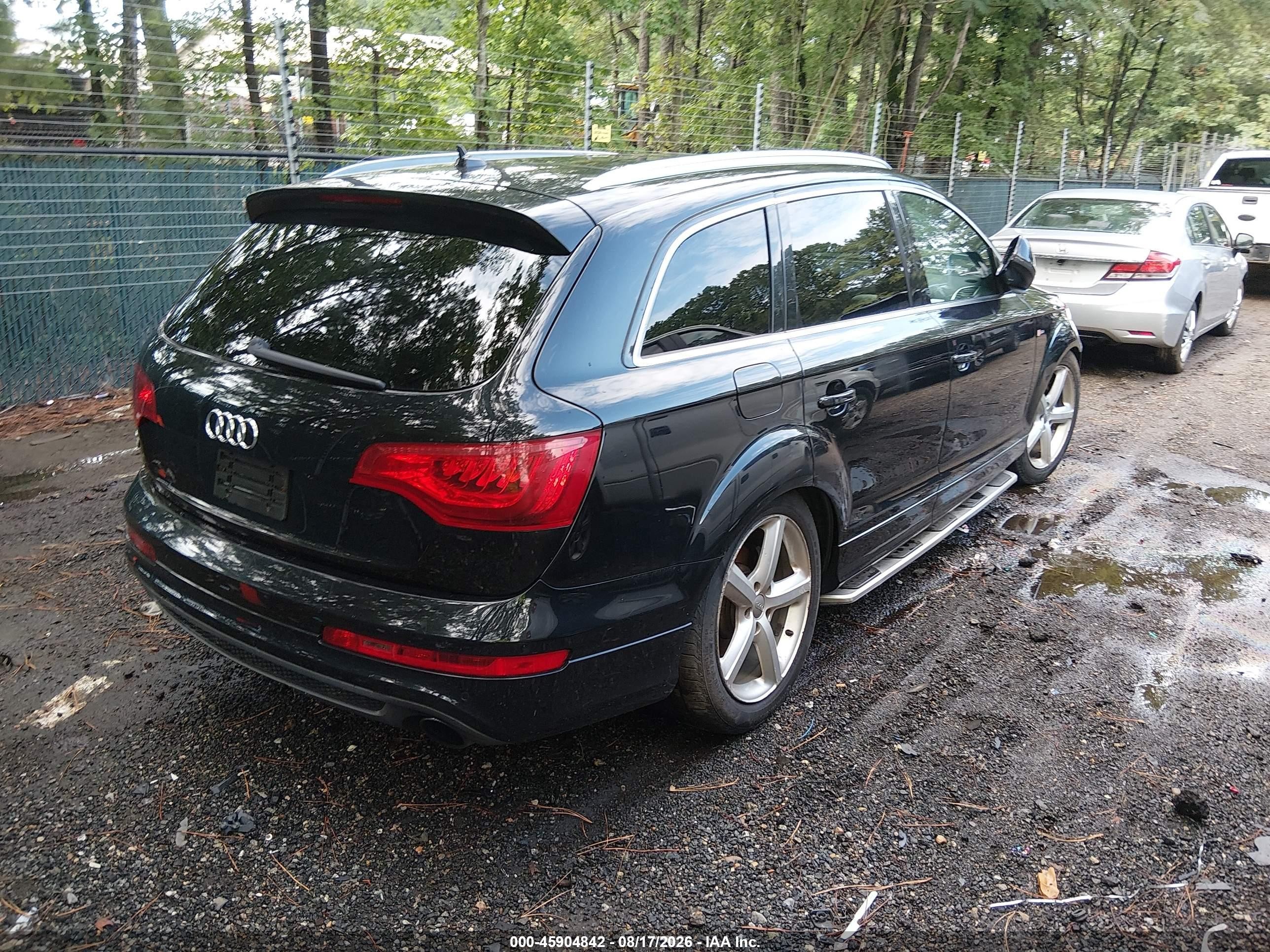 2011 Audi Q7 3.0t S Line Prestige Black vin: WA1DGBFE0BD003224