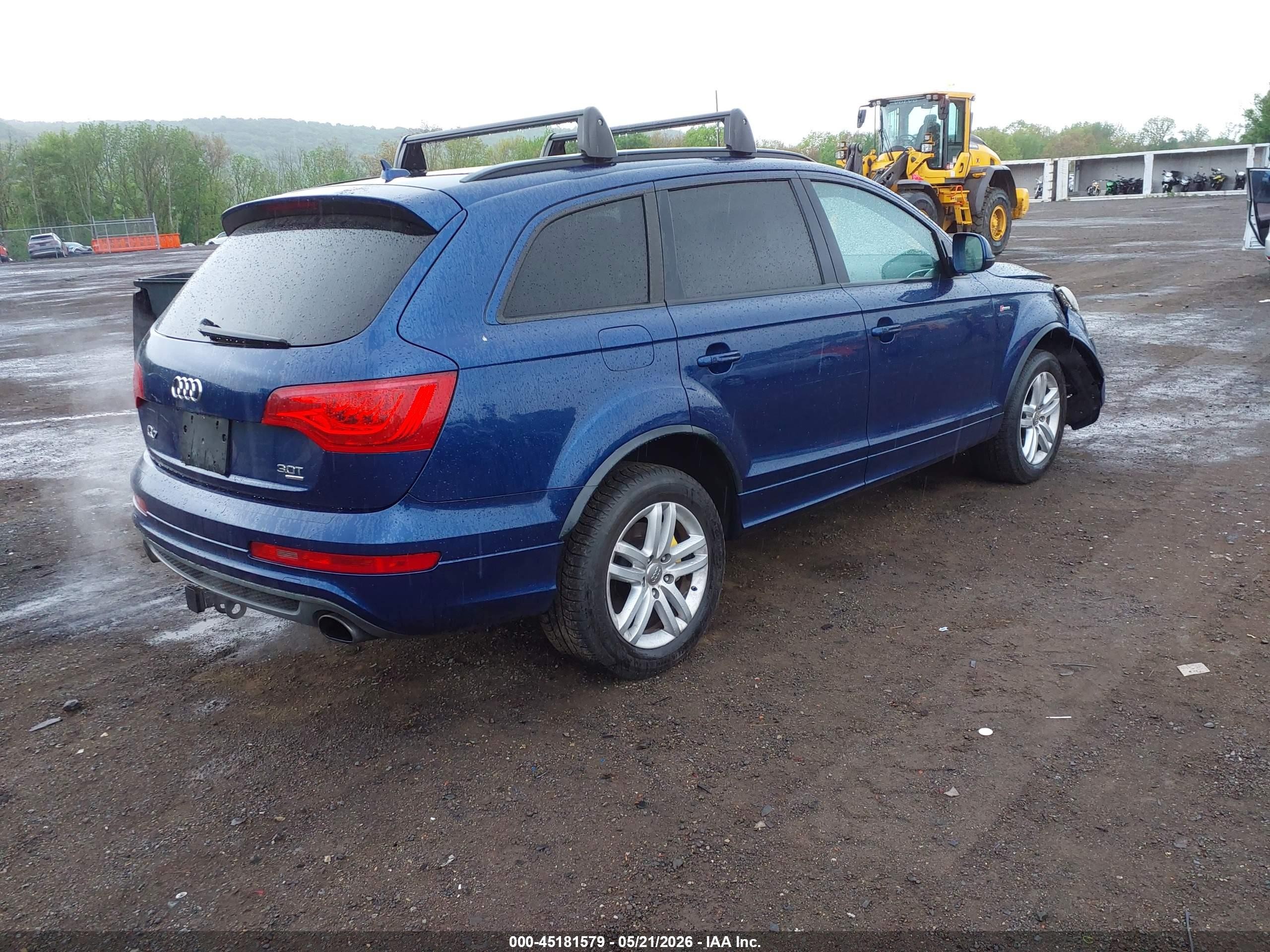 2014 Audi Q7 3.0t S Line Prestige Dark Blue vin: WA1DGBFE0ED010923