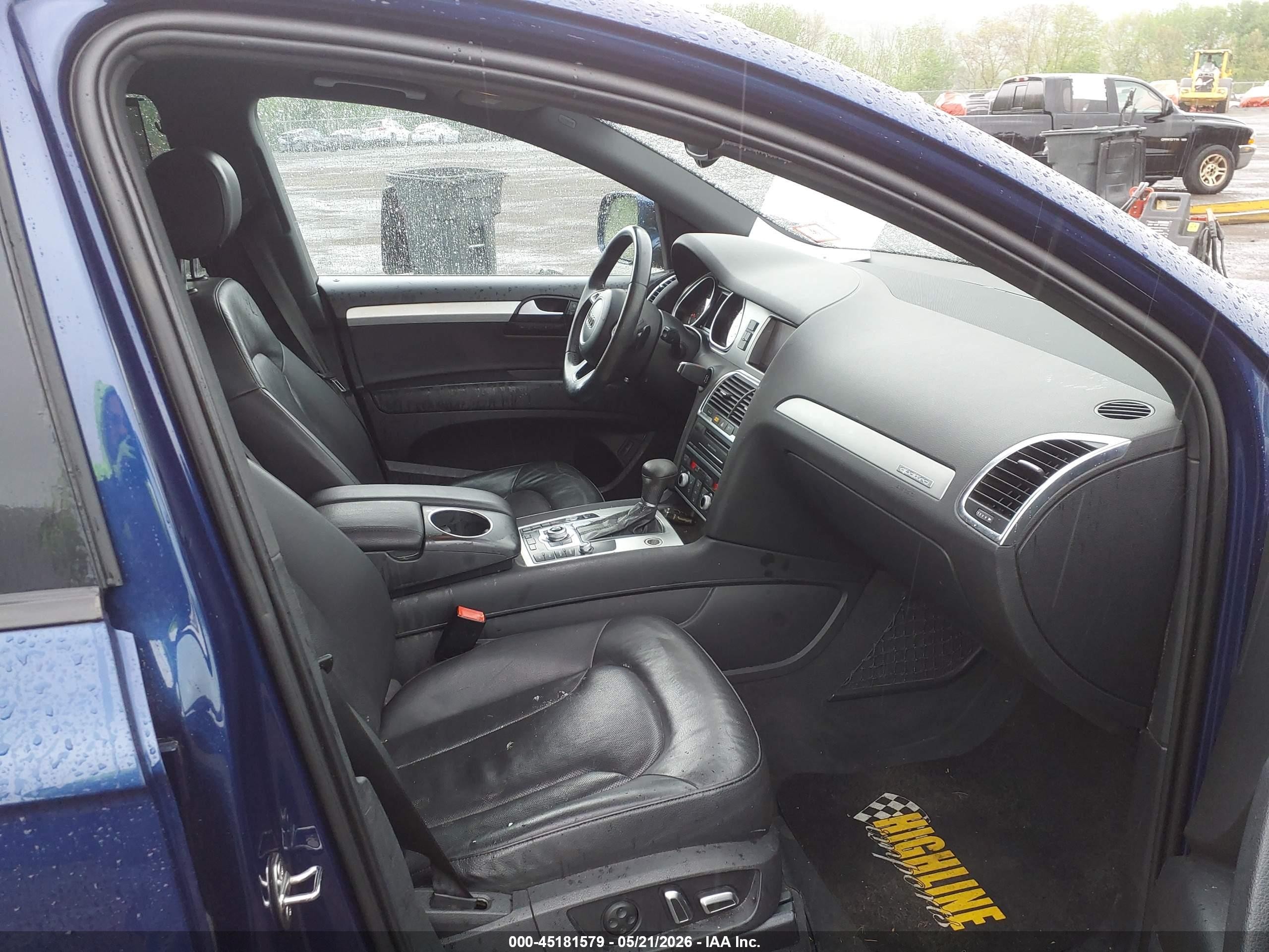 2014 Audi Q7 3.0t S Line Prestige Dark Blue vin: WA1DGBFE0ED010923