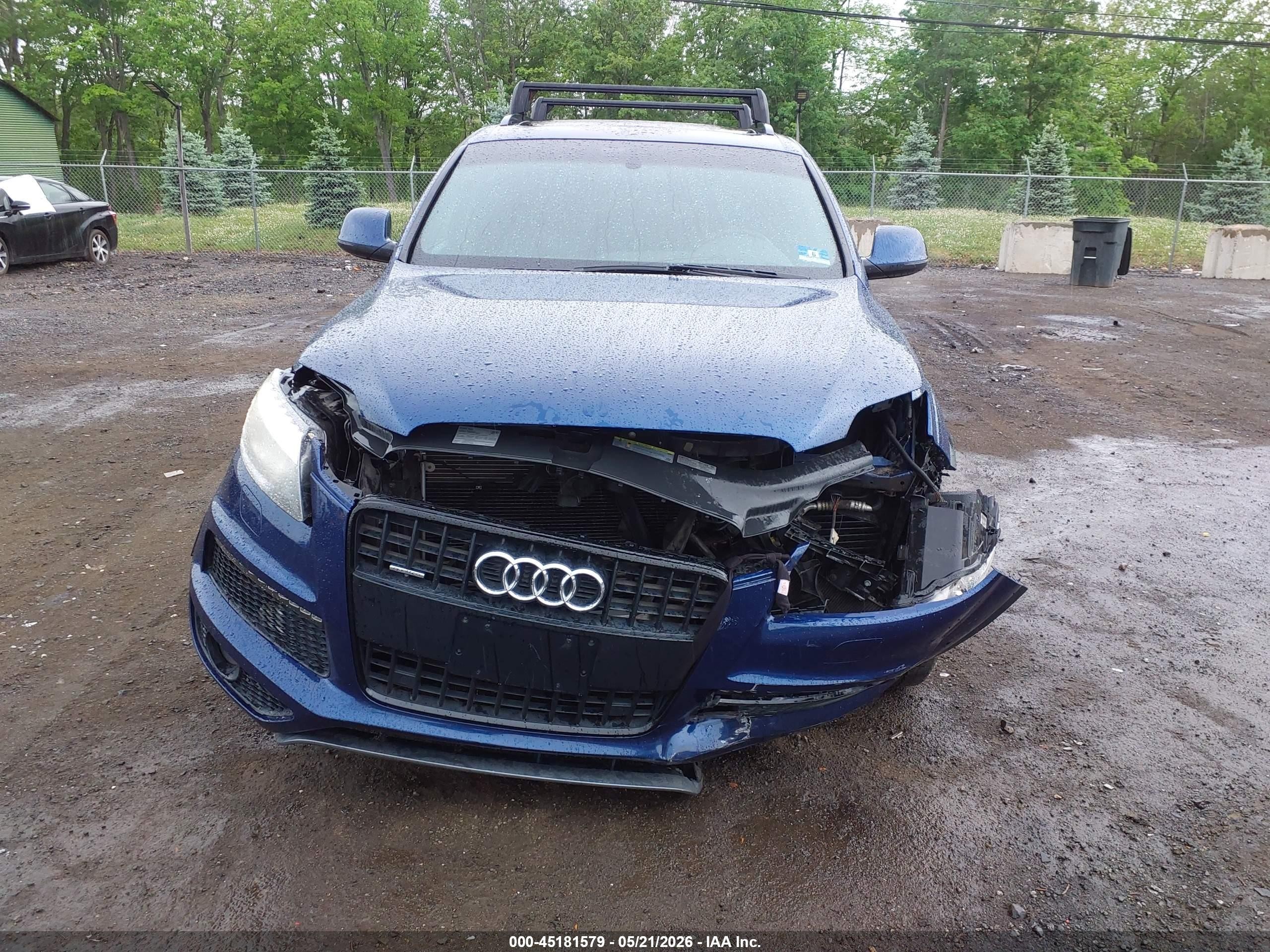 2014 Audi Q7 3.0t S Line Prestige Dark Blue vin: WA1DGBFE0ED010923