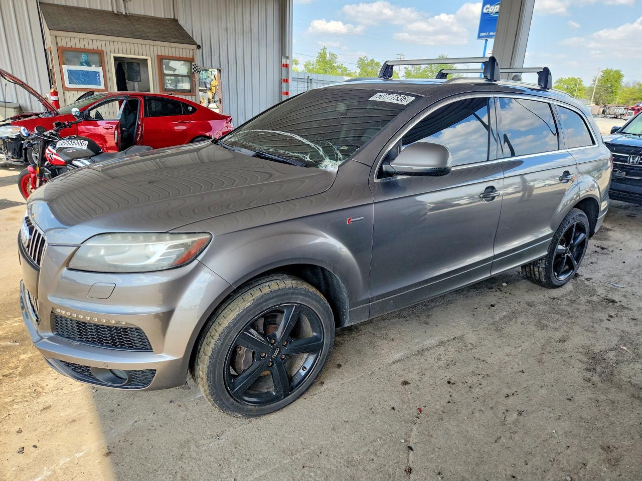 2013 Audi Q7 Prestige Серый vin: WA1DGBFE1DD004871