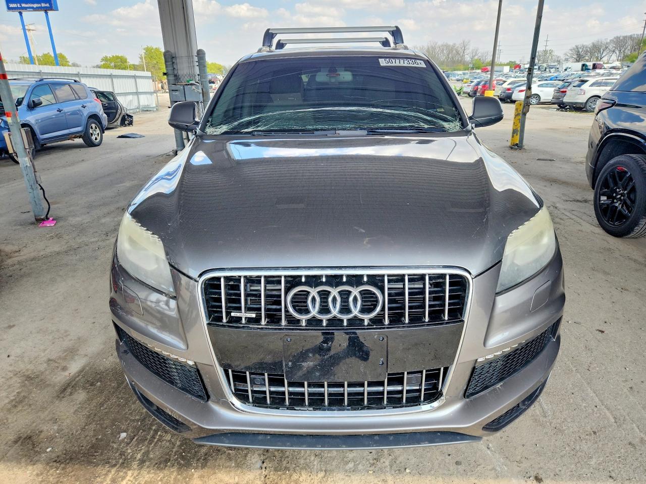 2013 Audi Q7 Prestige Серый vin: WA1DGBFE1DD004871