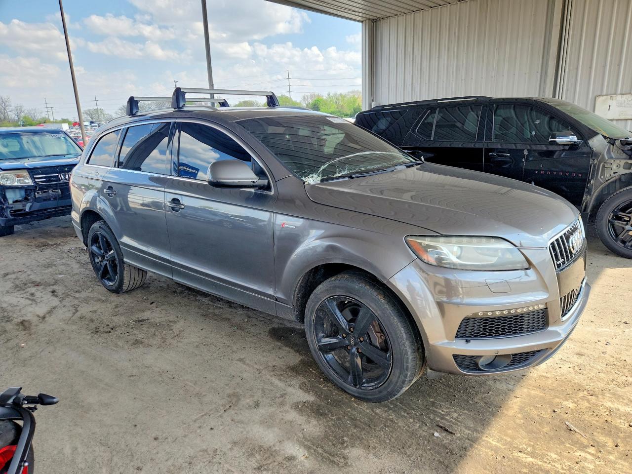 2013 Audi Q7 Prestige Серый vin: WA1DGBFE1DD004871
