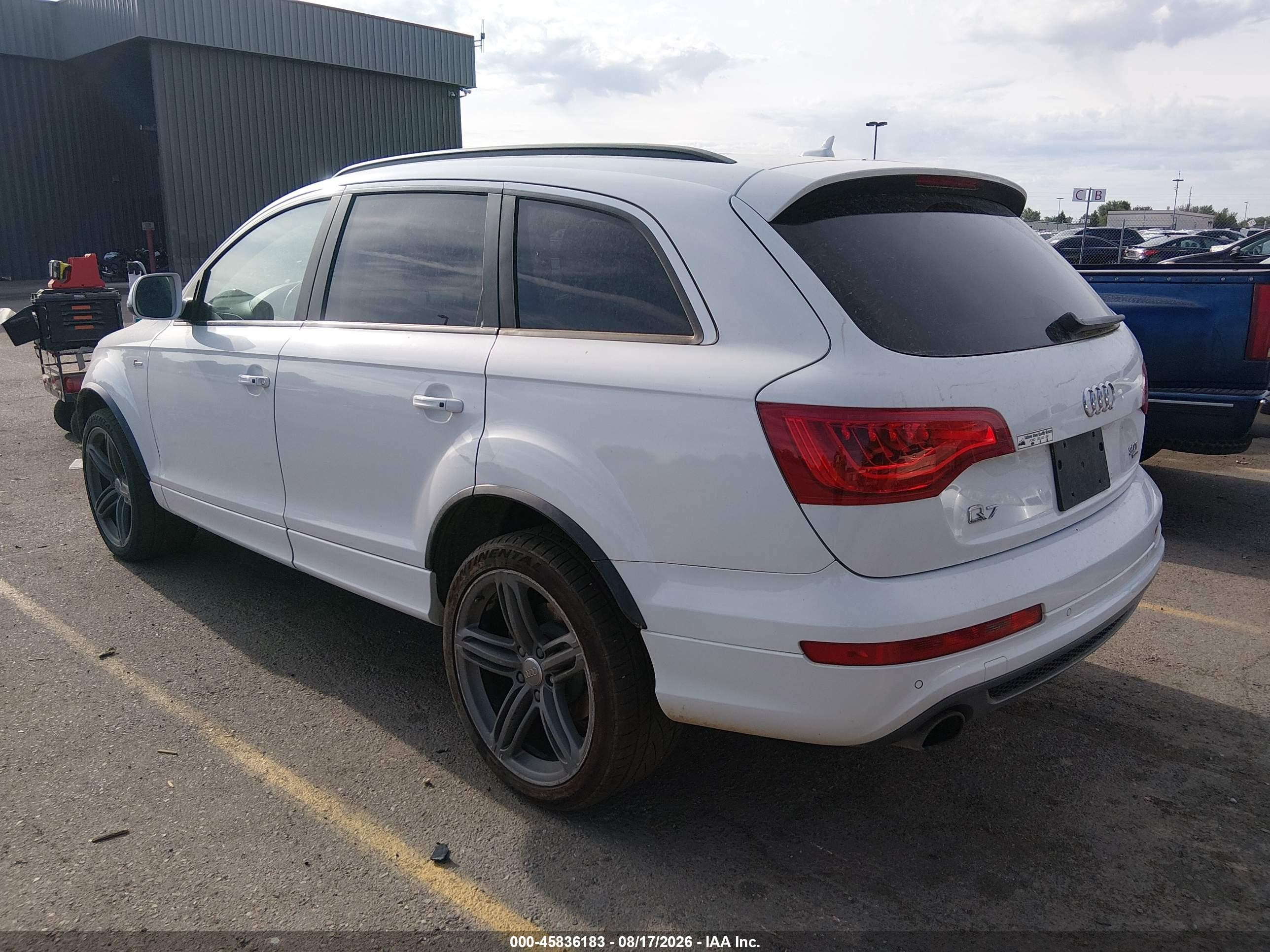 2014 Audi Q7 3.0t S Line Prestige White vin: WA1DGBFE9ED018888