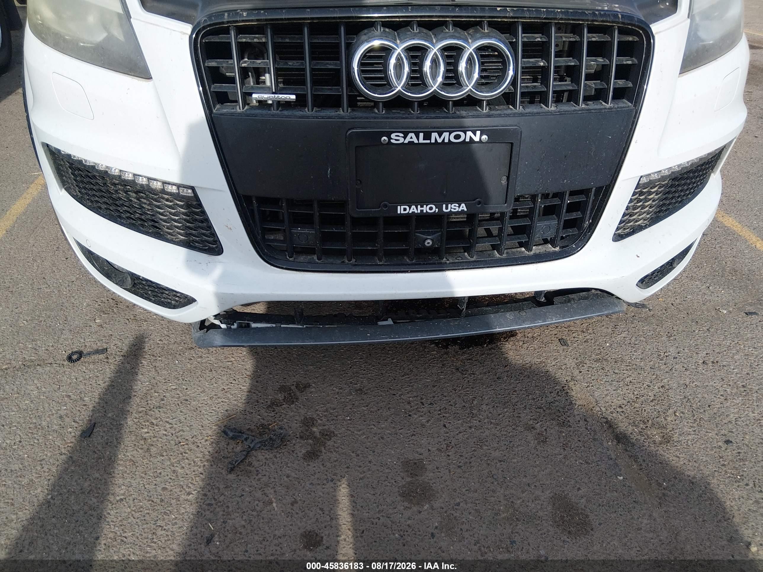 2014 Audi Q7 3.0t S Line Prestige White vin: WA1DGBFE9ED018888