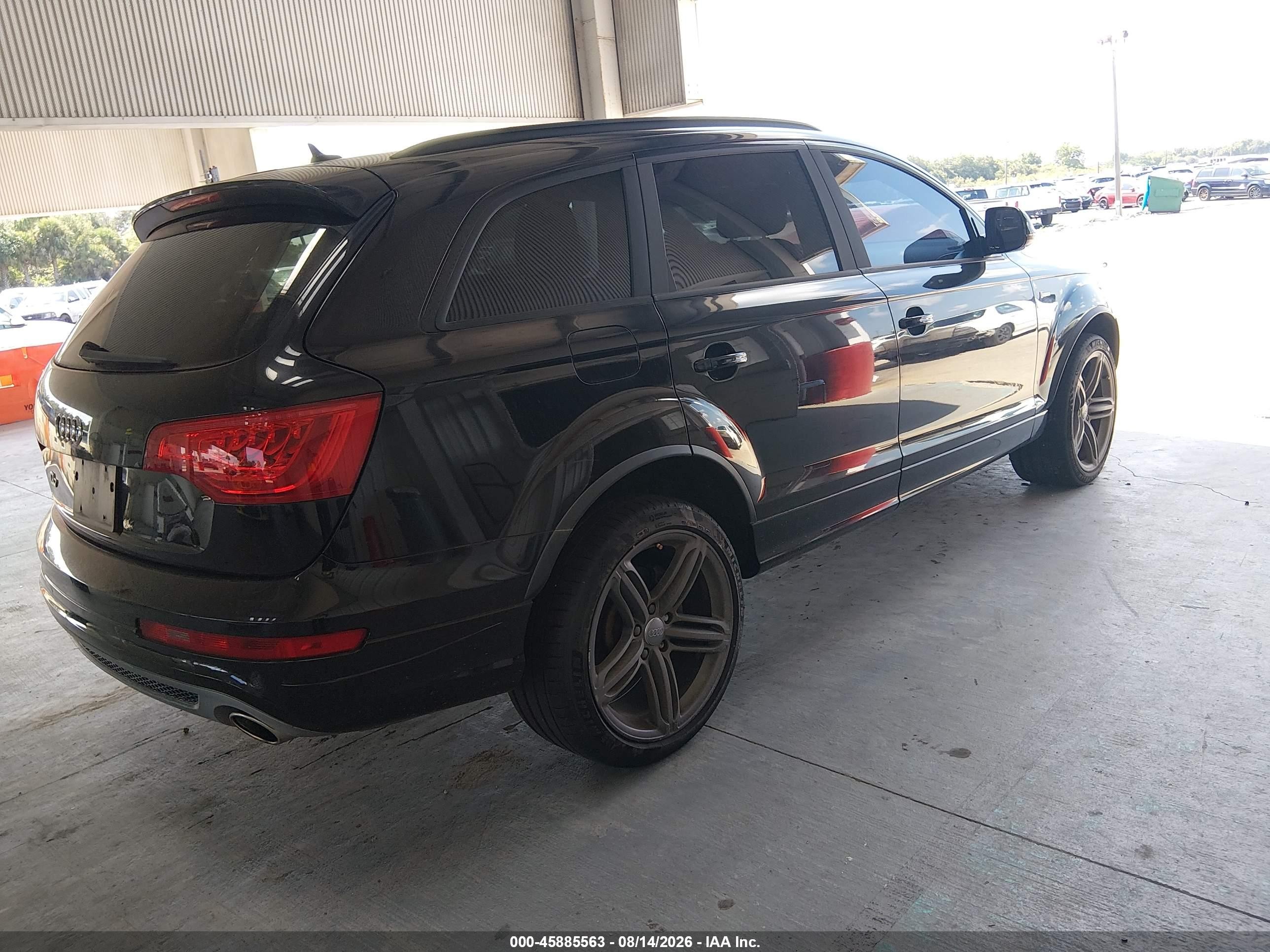 2012 Audi Q7 3.0t S Line Prestige Black vin: WA1DGBFEXCD009274