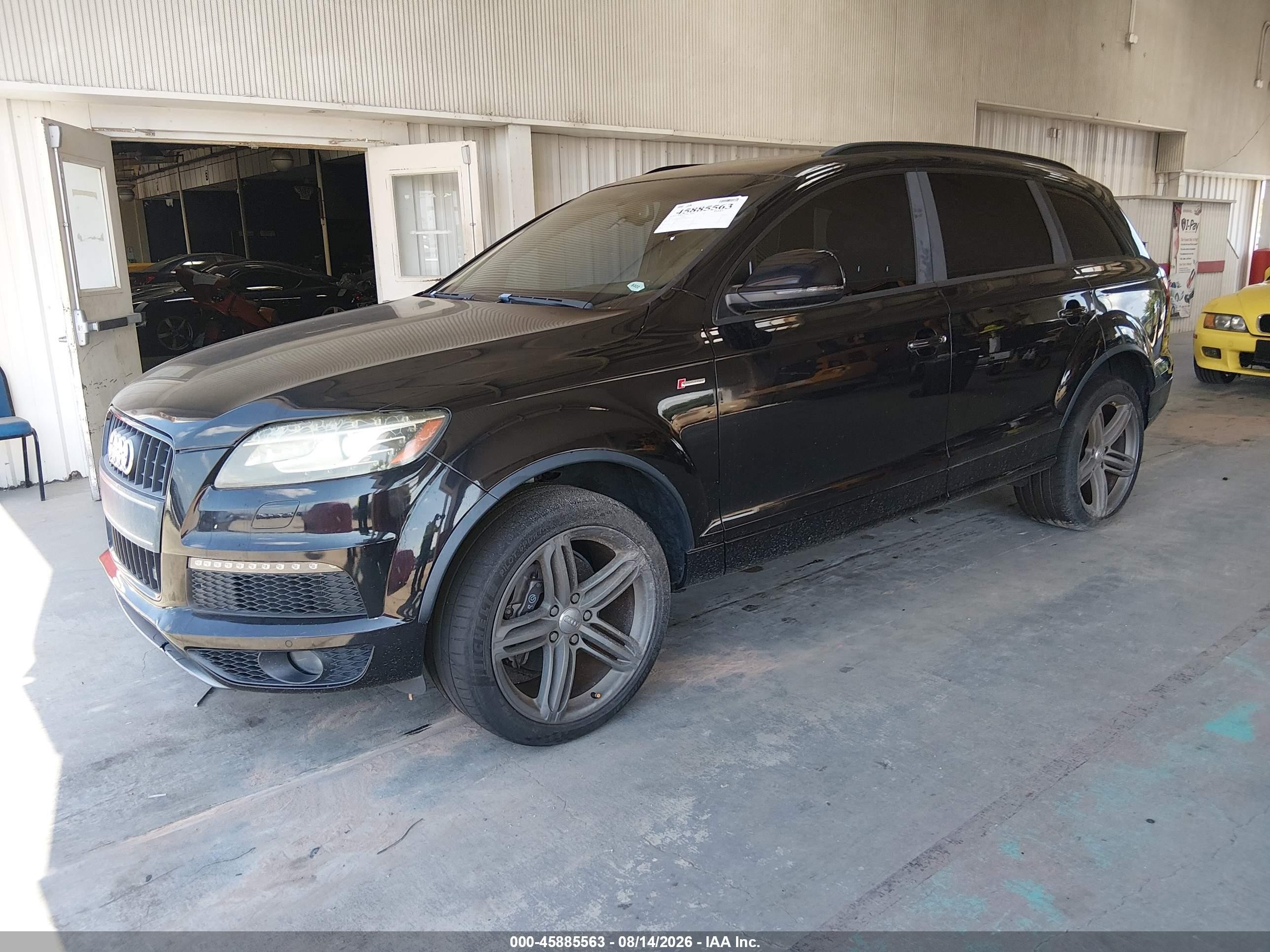 2012 Audi Q7 3.0t S Line Prestige Black vin: WA1DGBFEXCD009274