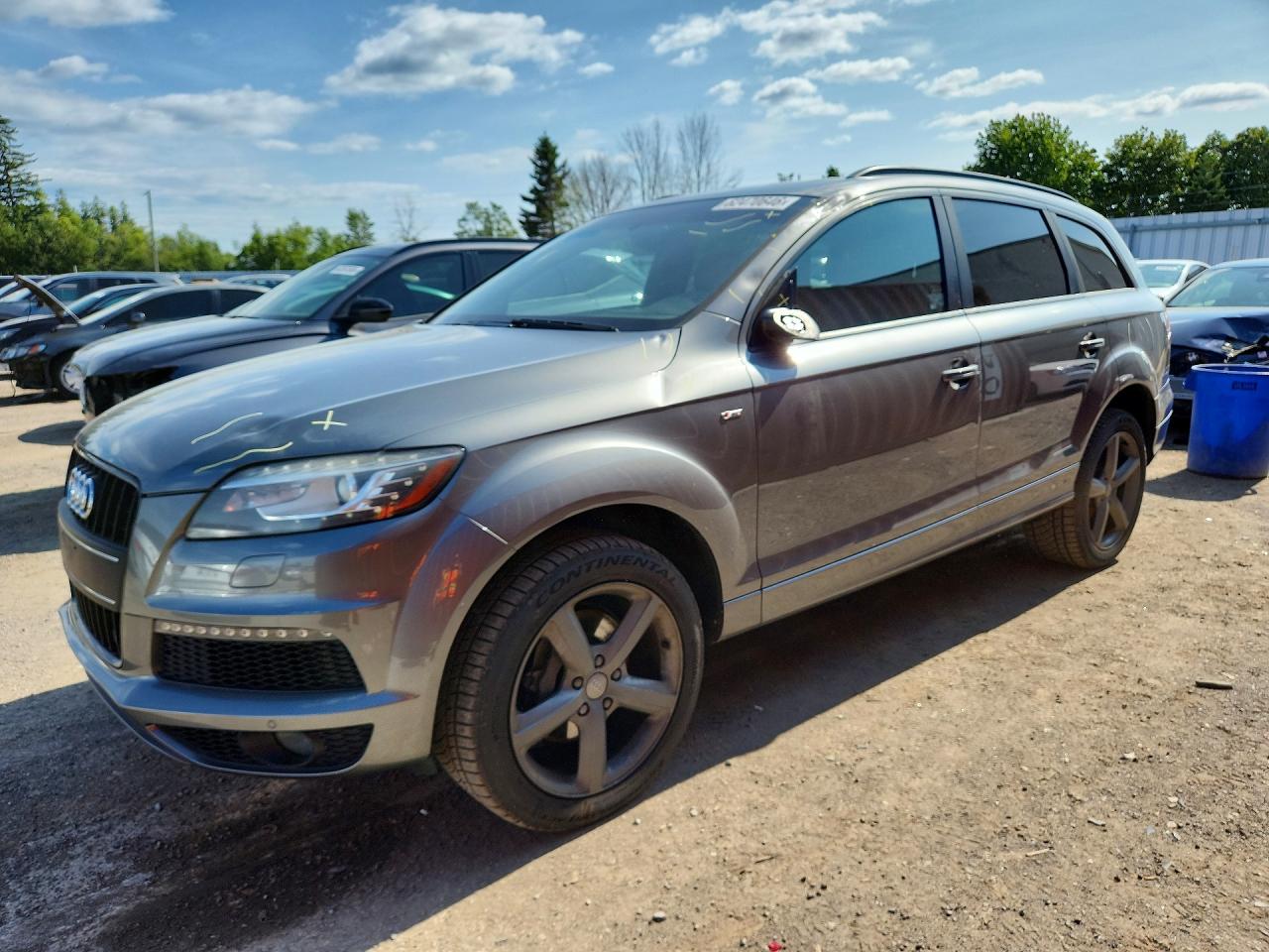 2014 Audi Q7 Prestige Silver vin: WA1DGCFE5ED014763