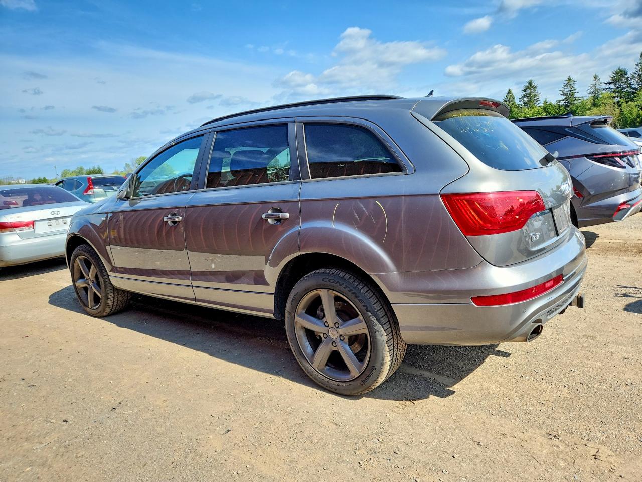 2014 Audi Q7 Prestige Silver vin: WA1DGCFE5ED014763