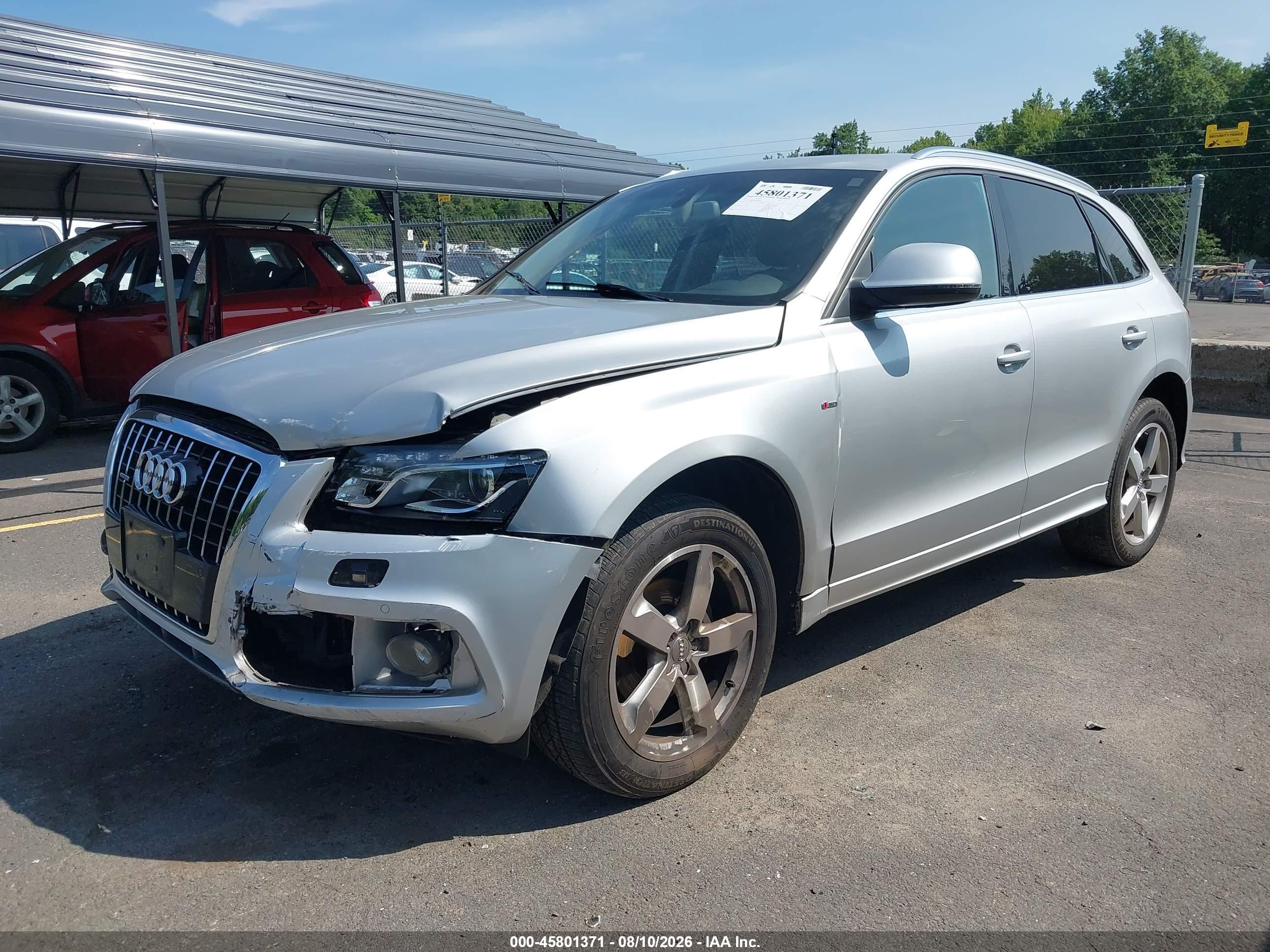 2011 Audi Q5 3.2 Premium Plus Silver vin: WA1DKAFP1BA090367