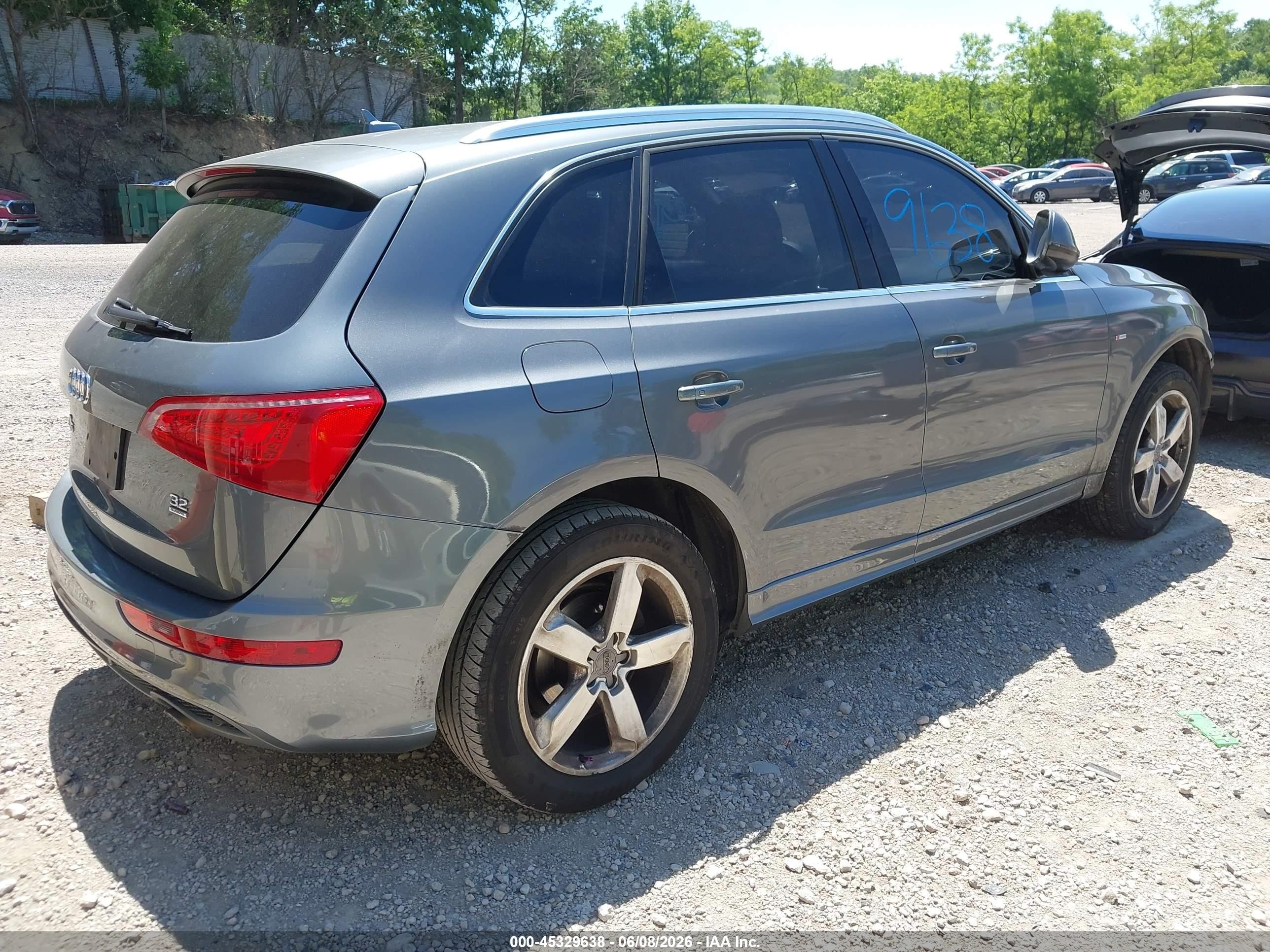 2012 Audi Q5 3.2 Premium Plus Pewter vin: WA1DKAFP1CA139360