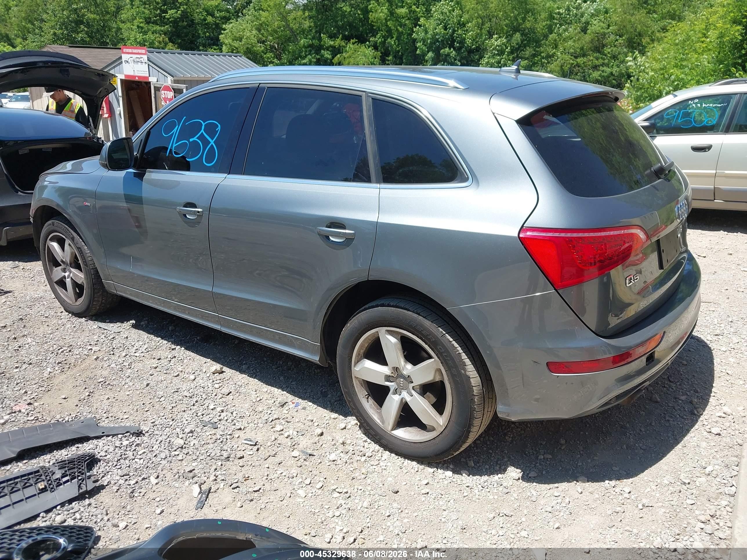 2012 Audi Q5 3.2 Premium Plus Pewter vin: WA1DKAFP1CA139360