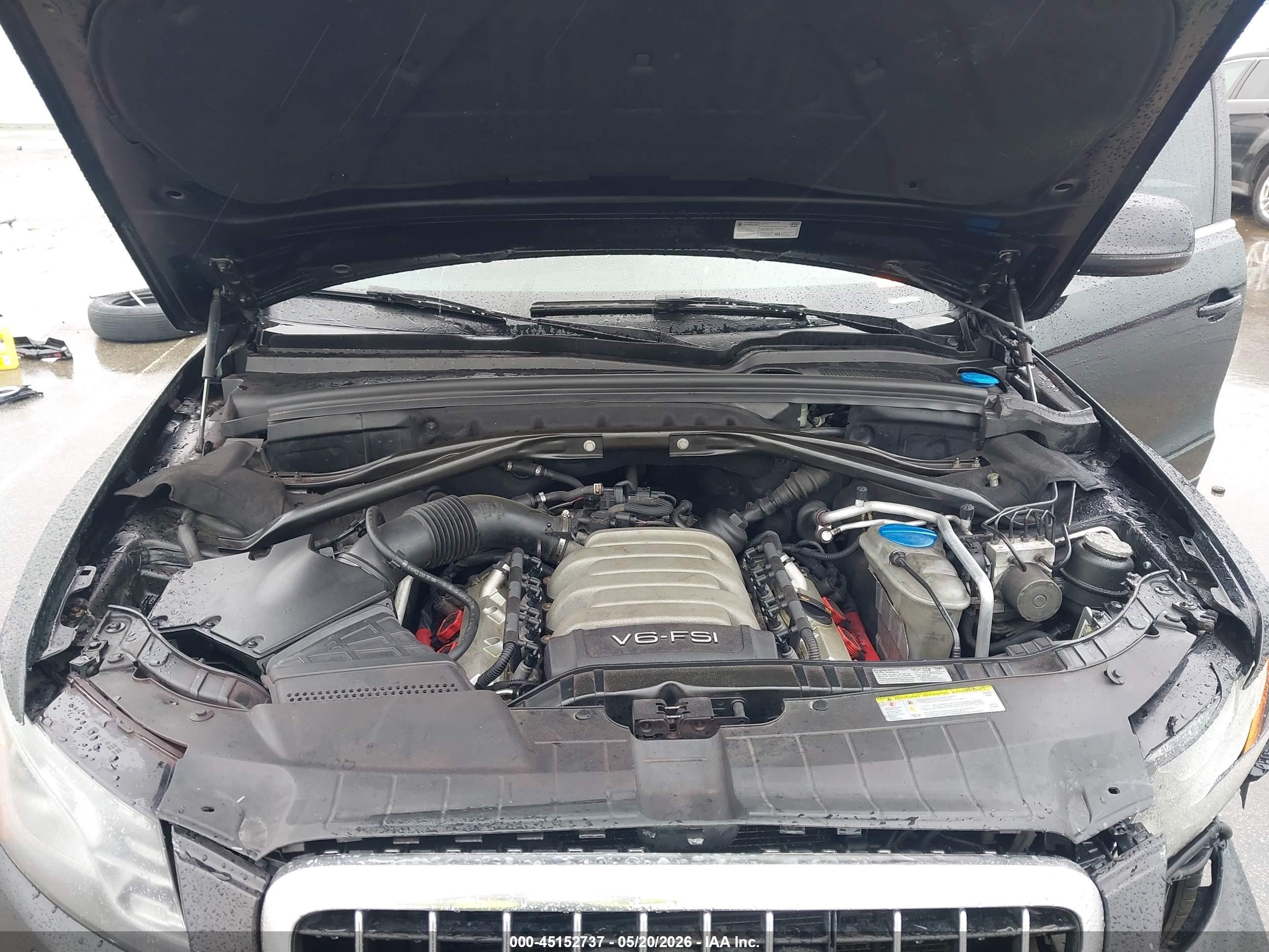 2012 Audi Q5 3.2 Premium Plus Black vin: WA1DKAFP2CA034732