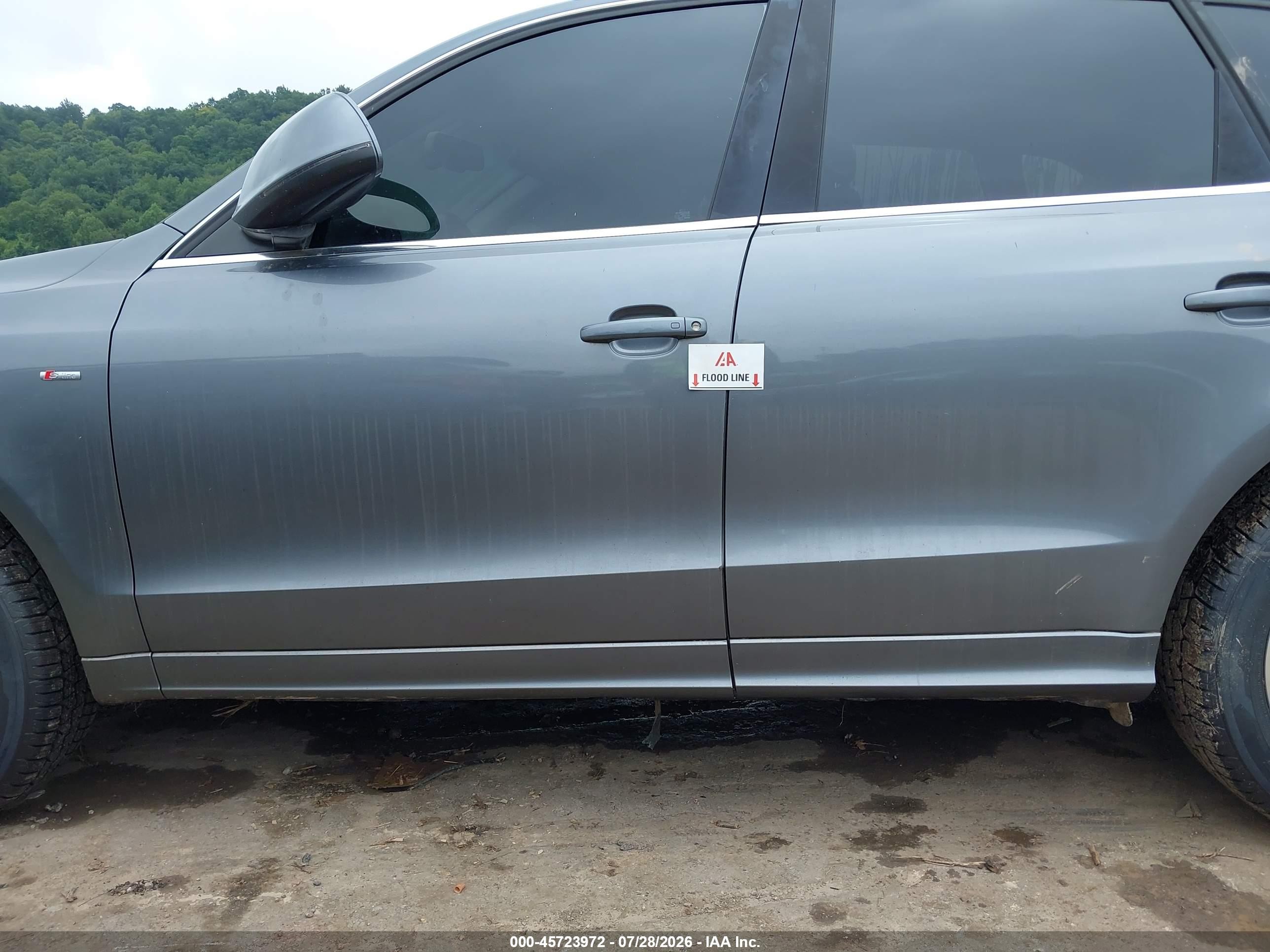 2012 Audi Q5 3.2 Premium Plus Gray vin: WA1DKAFP2CA047867