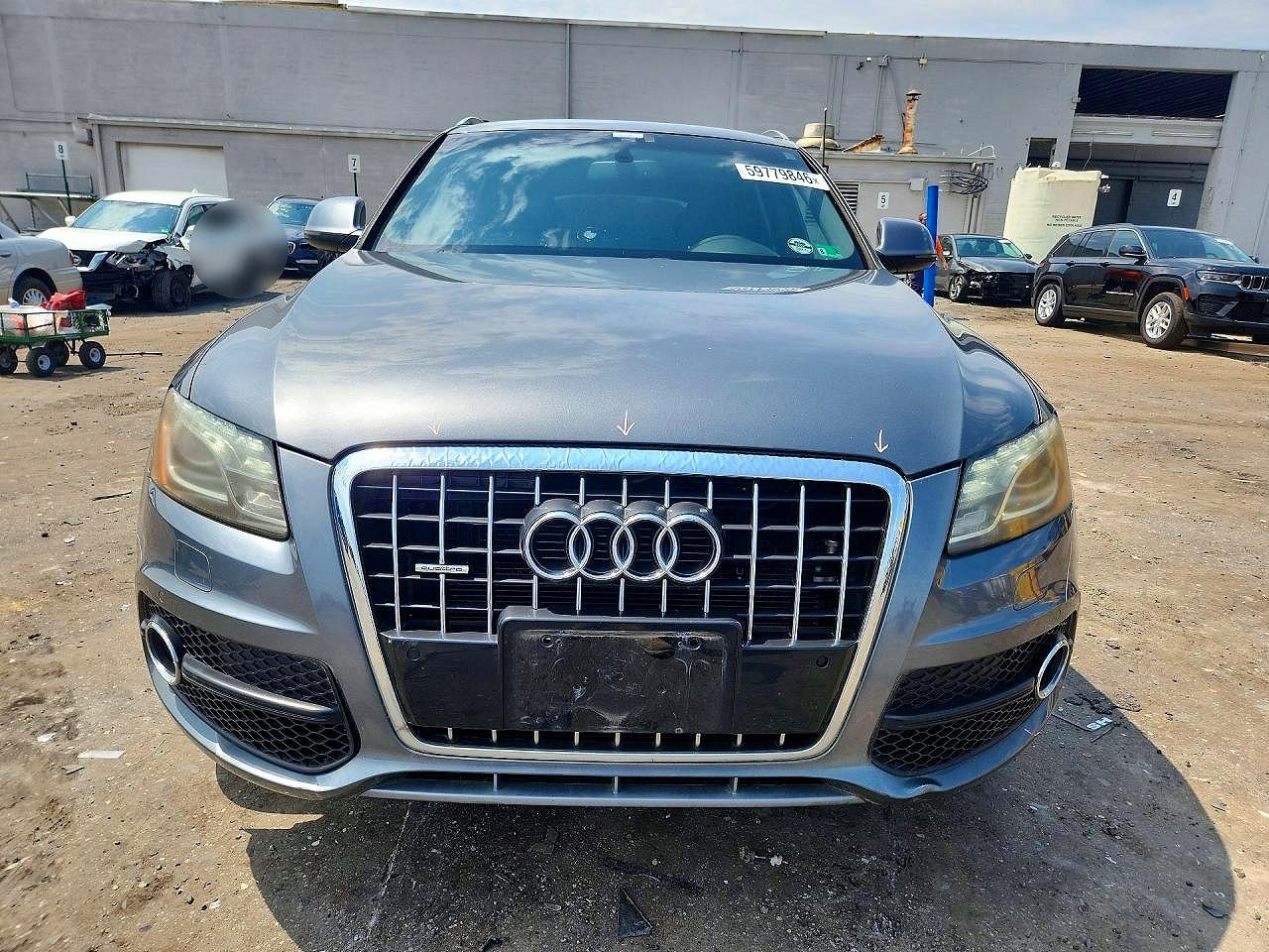 2012 Audi Q5 Premium Plus Gray vin: WA1DKAFP2CA113124