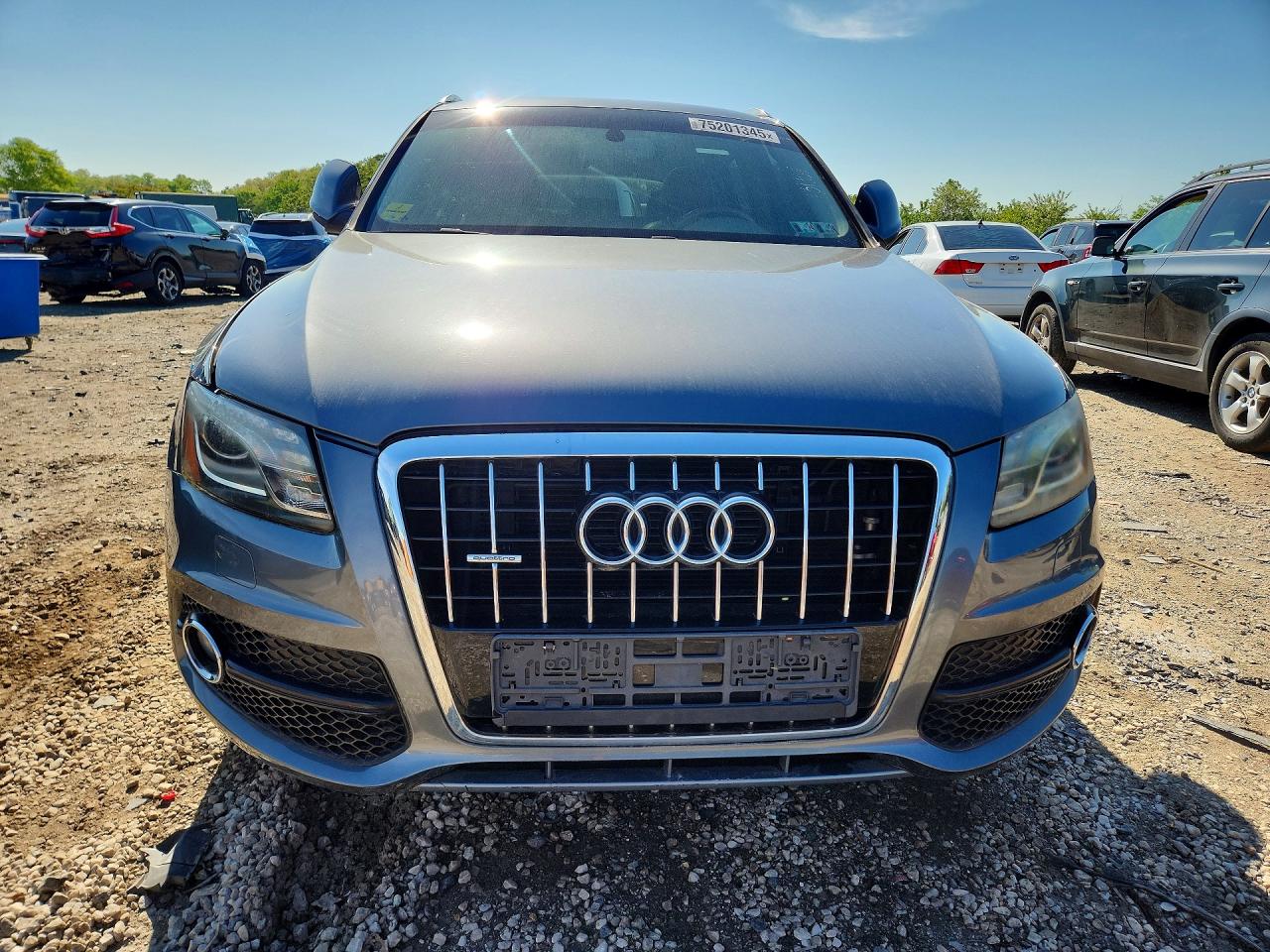 2012 Audi Q5 Premium Plus Серый vin: WA1DKAFP2CA131302