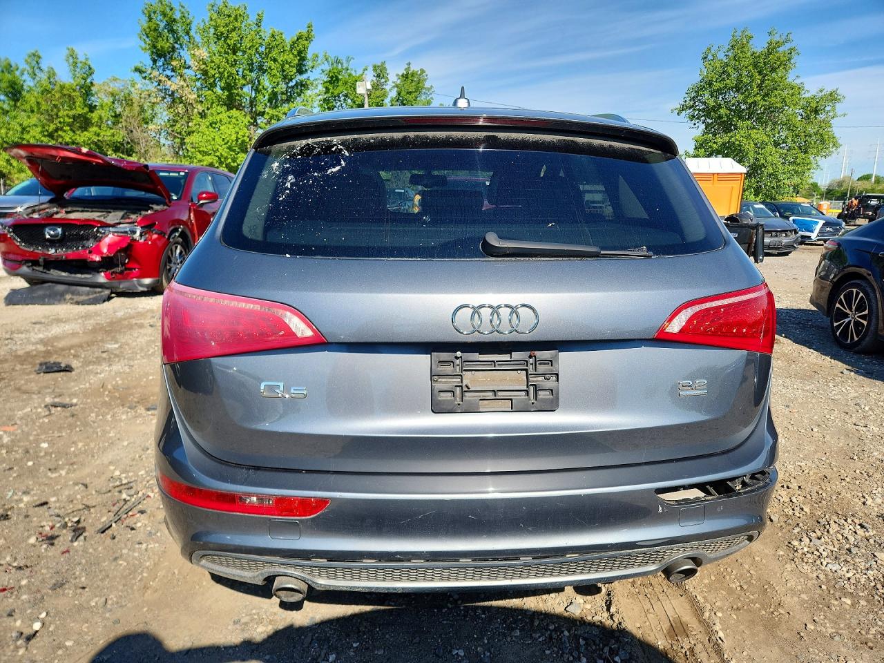 2012 Audi Q5 Premium Plus Серый vin: WA1DKAFP2CA131302