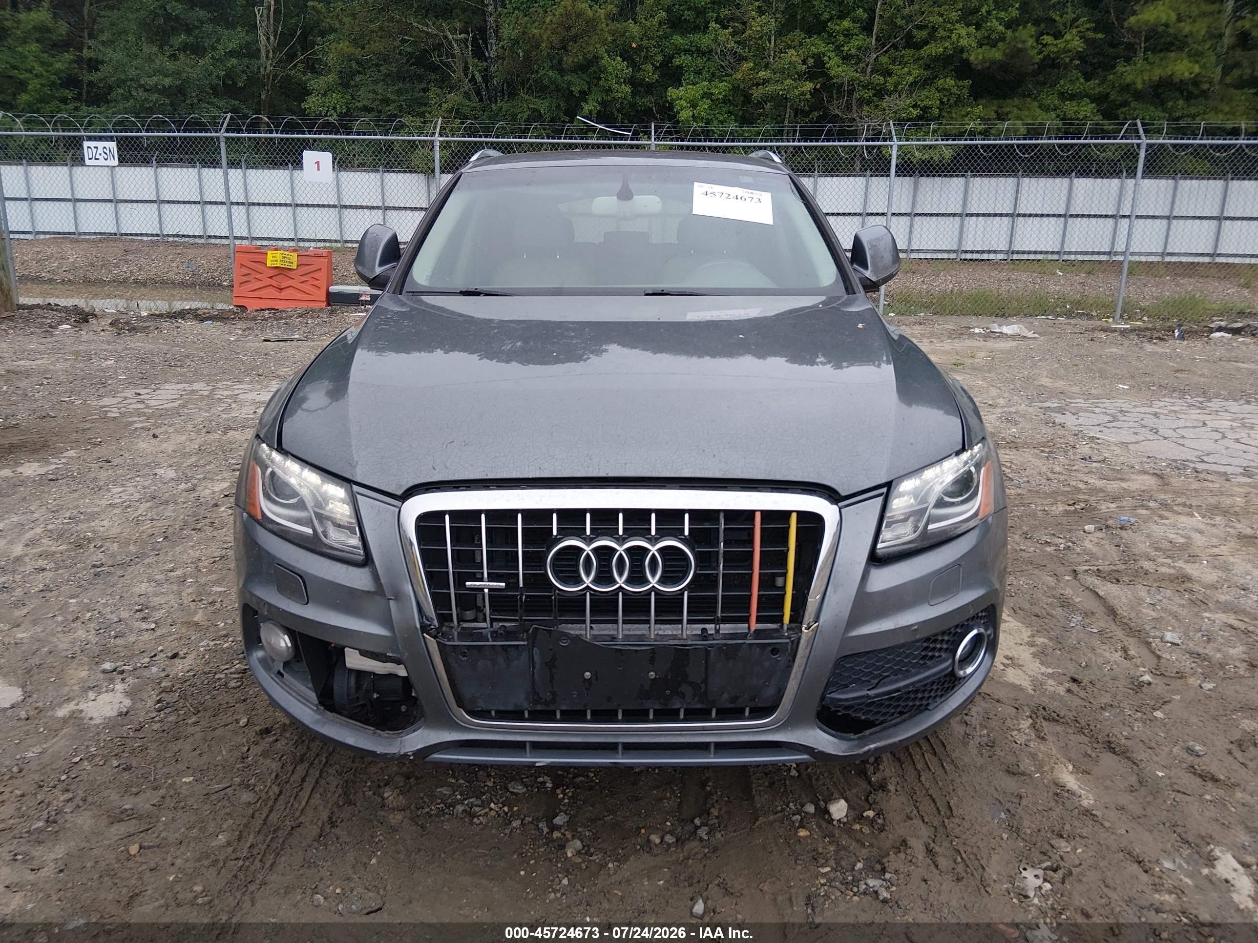2012 Audi Q5 3.2 Premium Plus Gray vin: WA1DKAFP3CA035212