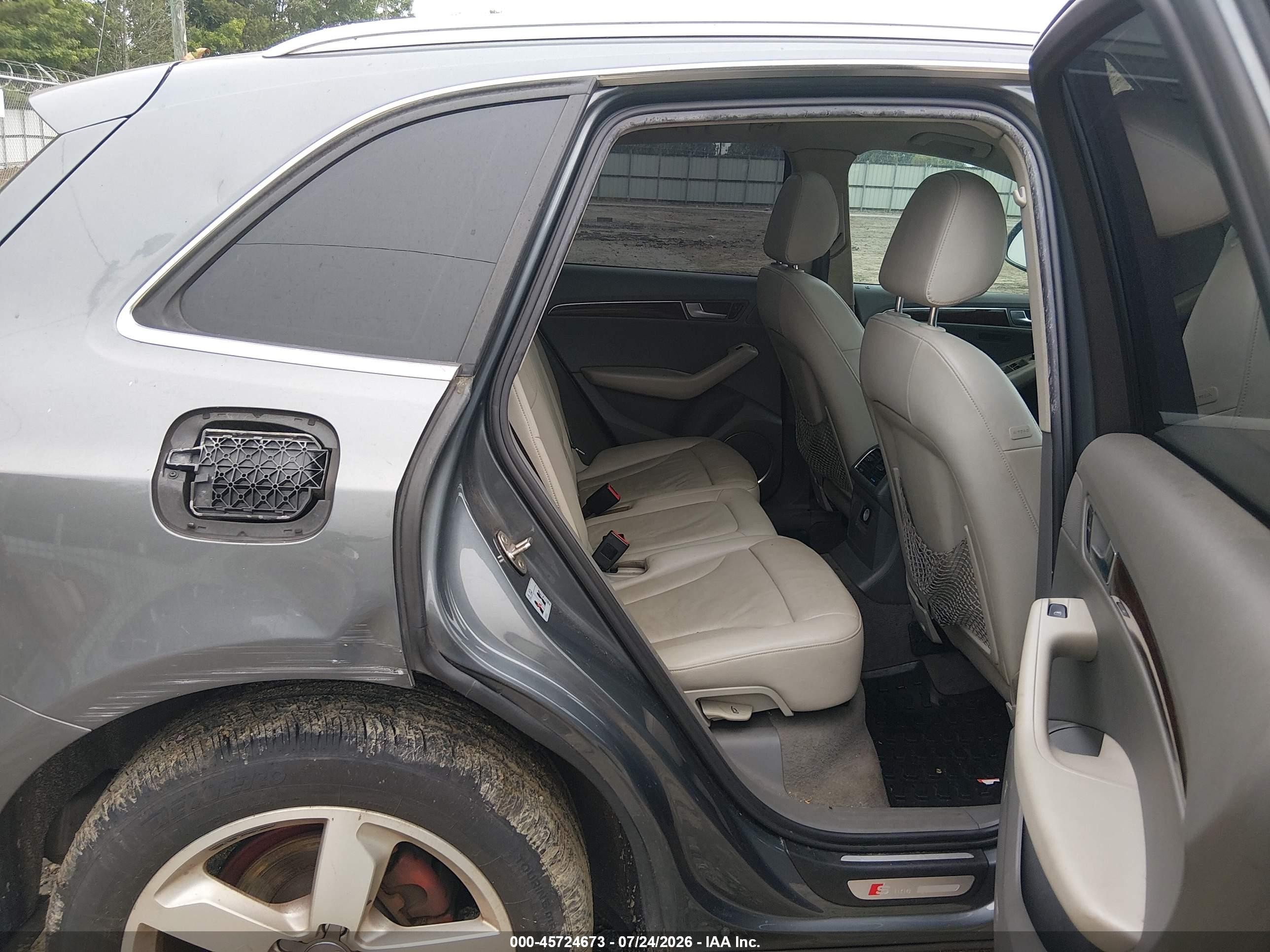 2012 Audi Q5 3.2 Premium Plus Gray vin: WA1DKAFP3CA035212