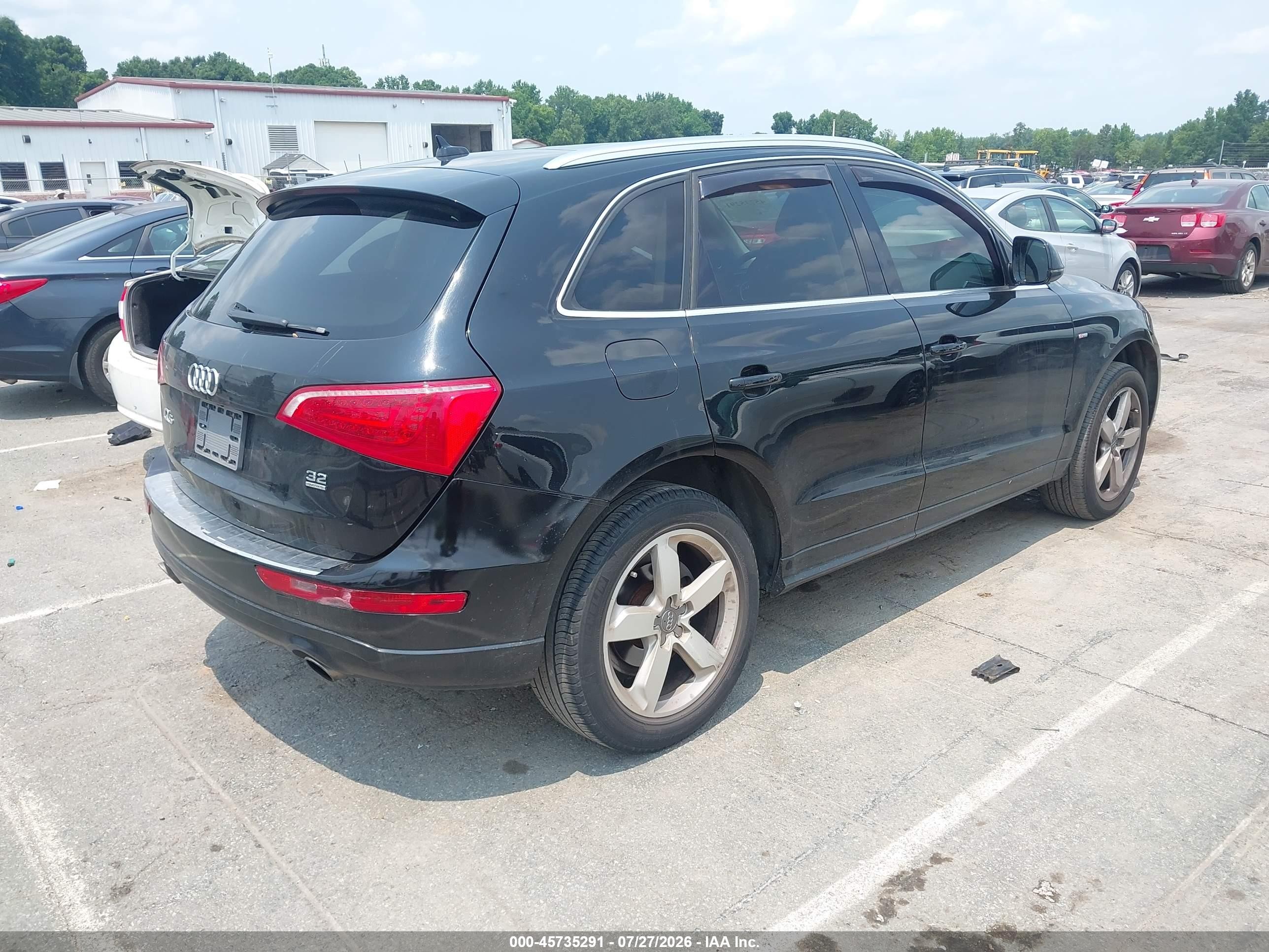 2012 Audi Q5 3.2 Premium Plus Black vin: WA1DKAFP5CA111657