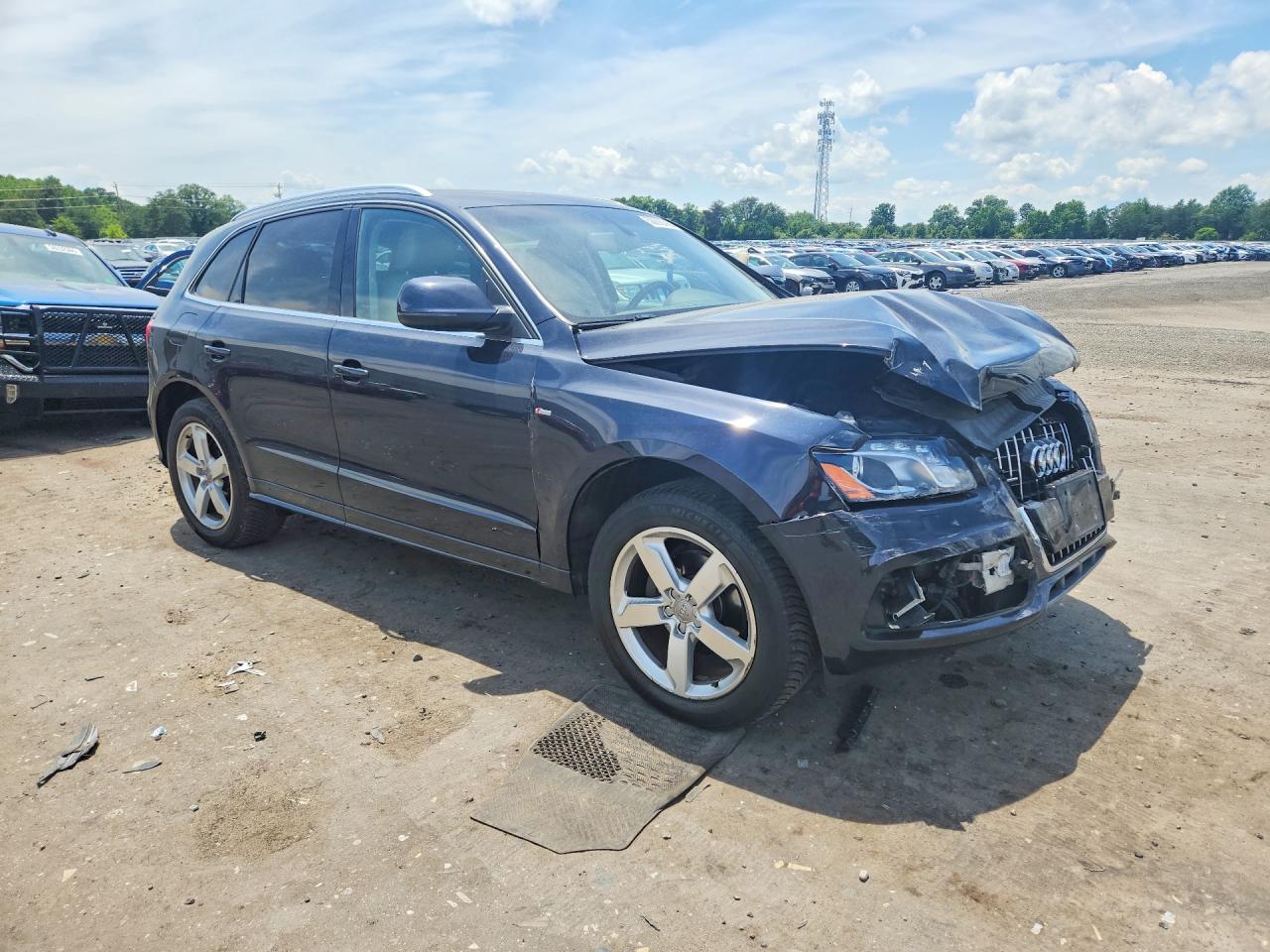 2012 Audi Q5 Premium Plus Синий vin: WA1DKAFP6CA032000