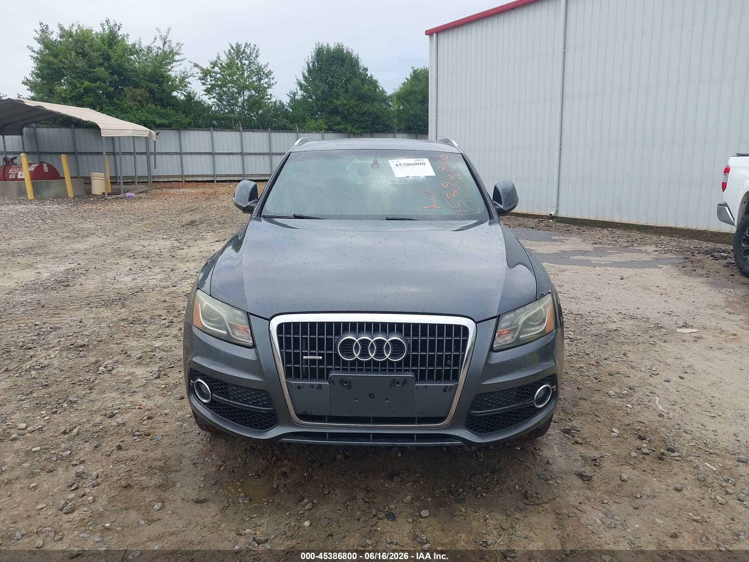 2012 Audi Q5 3.2 Premium Plus Gray vin: WA1DKAFP6CA108458