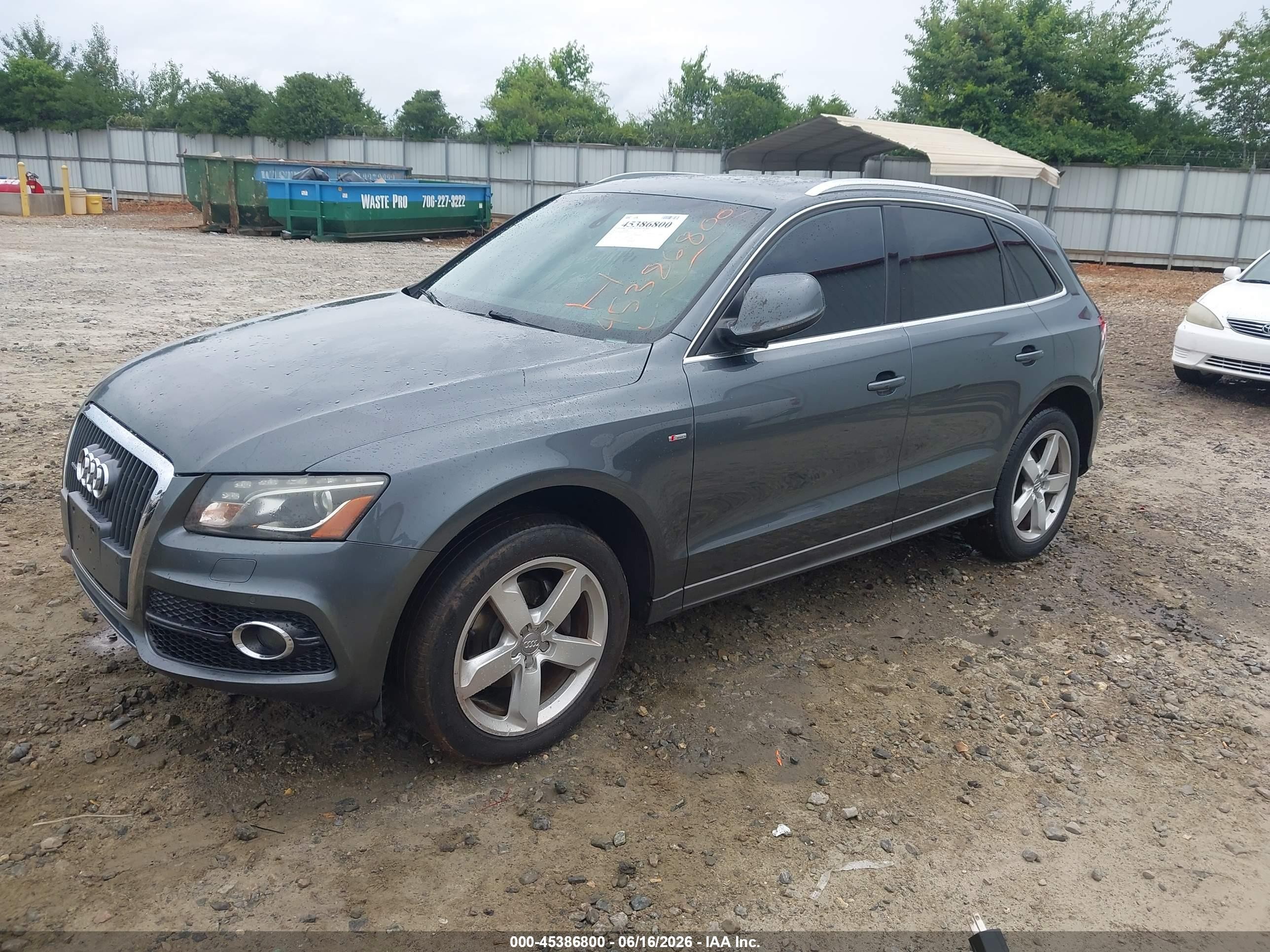 2012 Audi Q5 3.2 Premium Plus Gray vin: WA1DKAFP6CA108458
