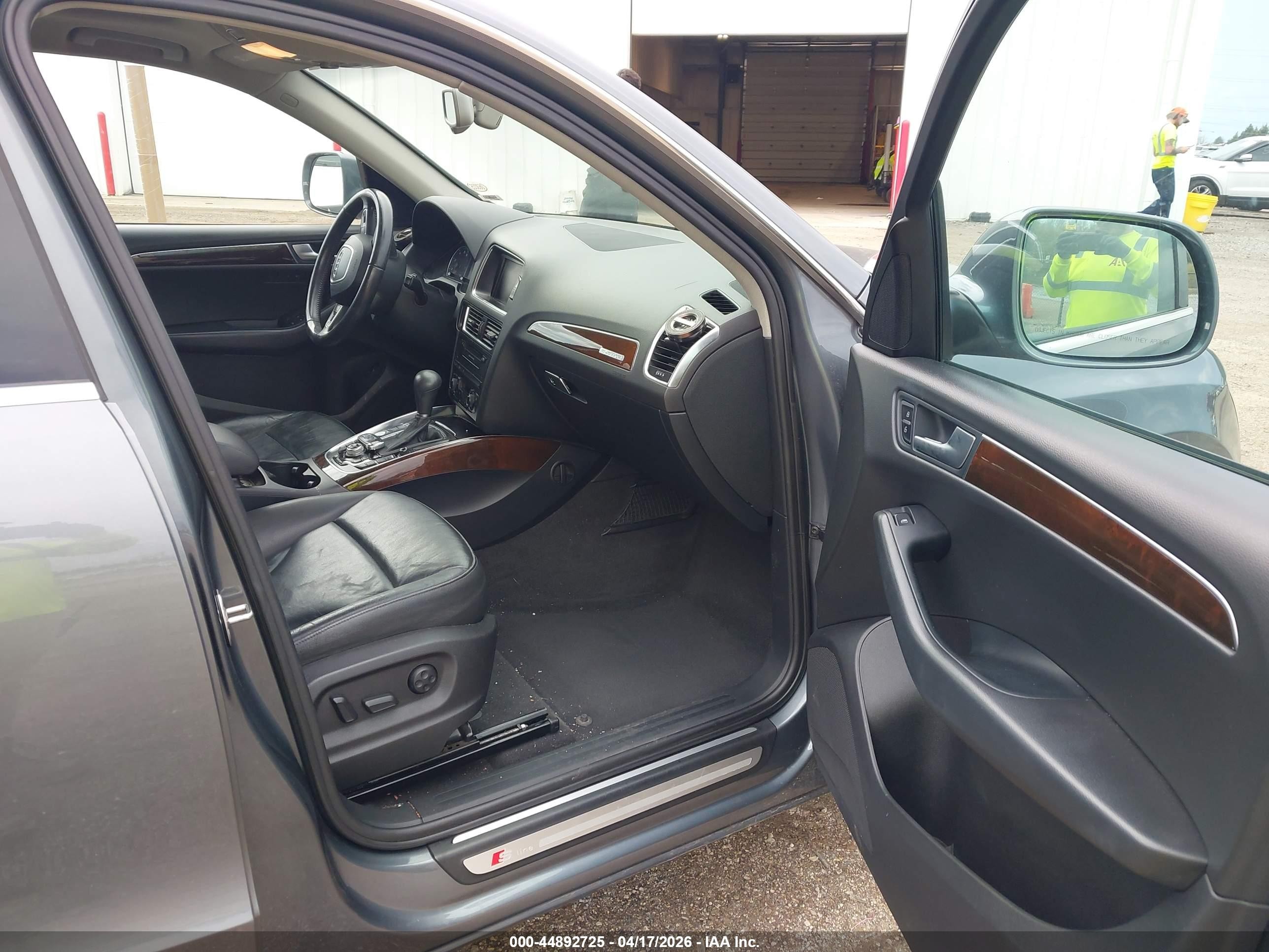 2012 Audi Q5 3.2 Premium Plus Gray vin: WA1DKBFP9CA011728