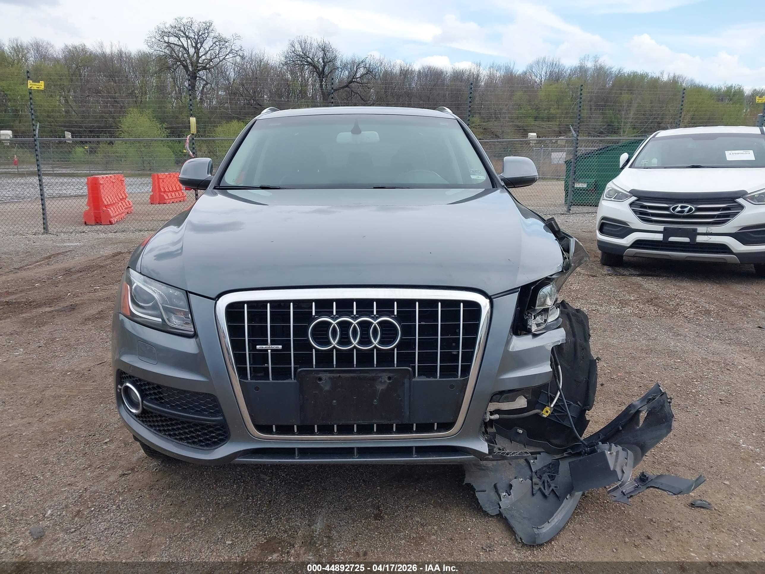 2012 Audi Q5 3.2 Premium Plus Gray vin: WA1DKBFP9CA011728